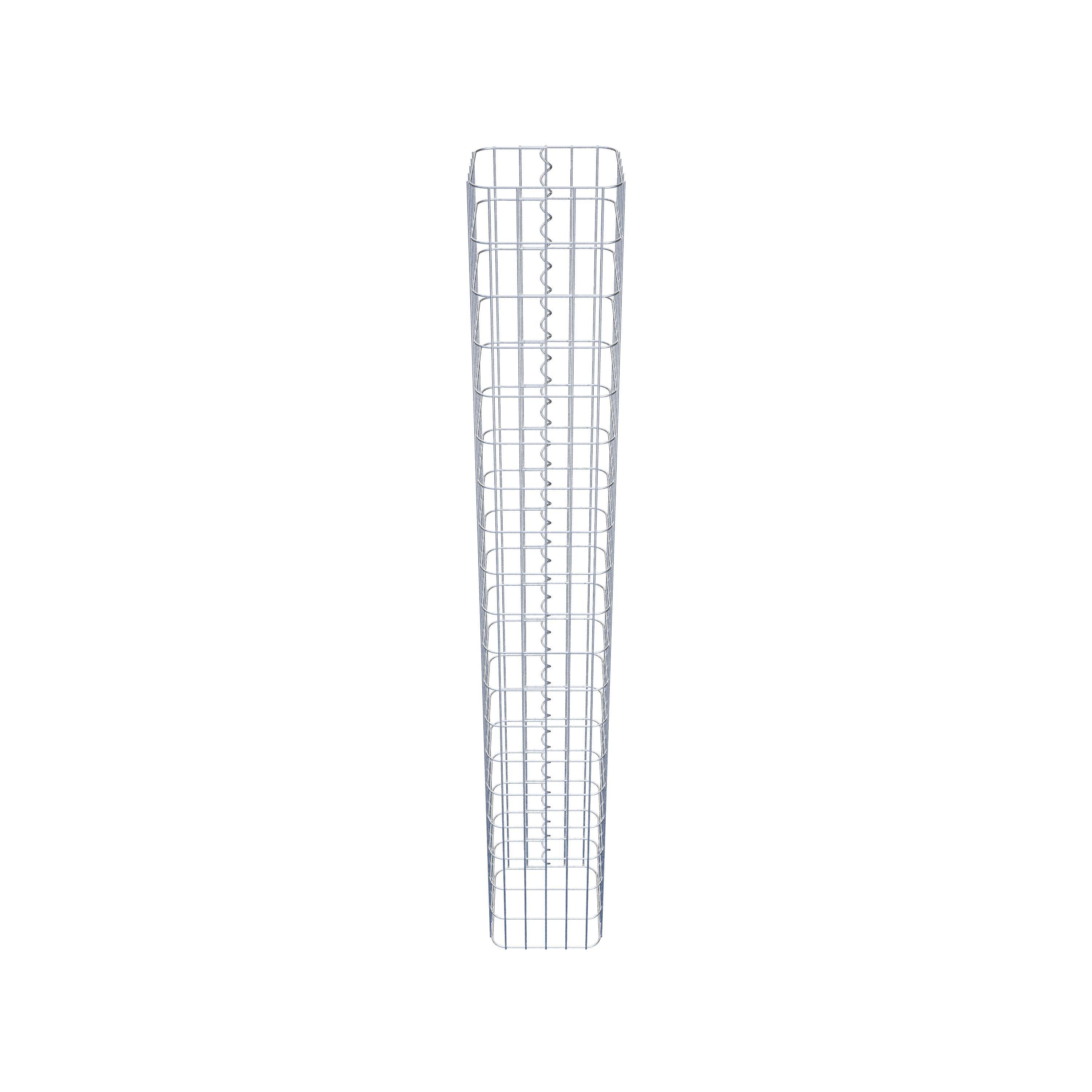 Gabion column 27 x 27 cm, MW 5 x 10 cm square