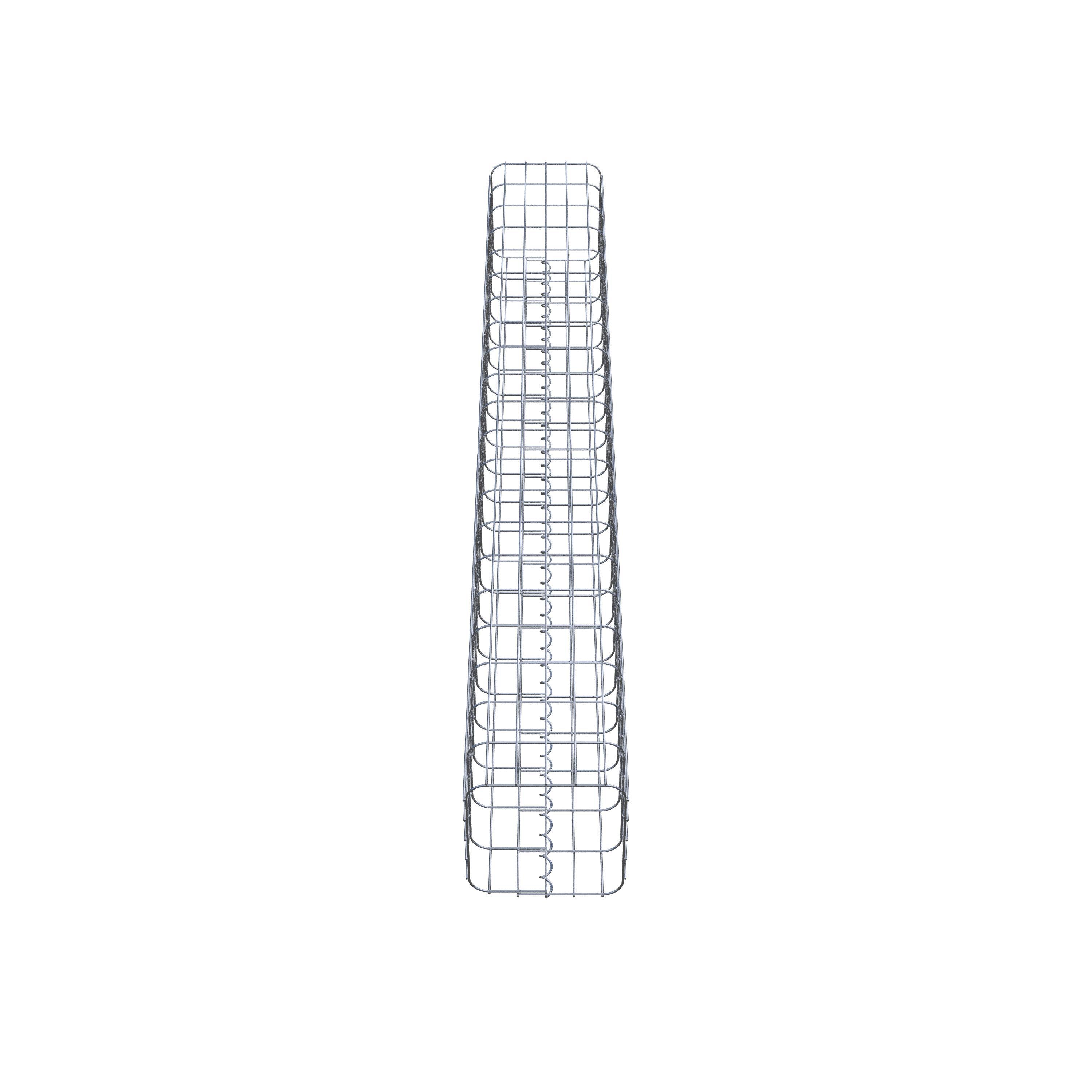 Gabion column 27 x 27 cm, MW 5 x 10 cm square