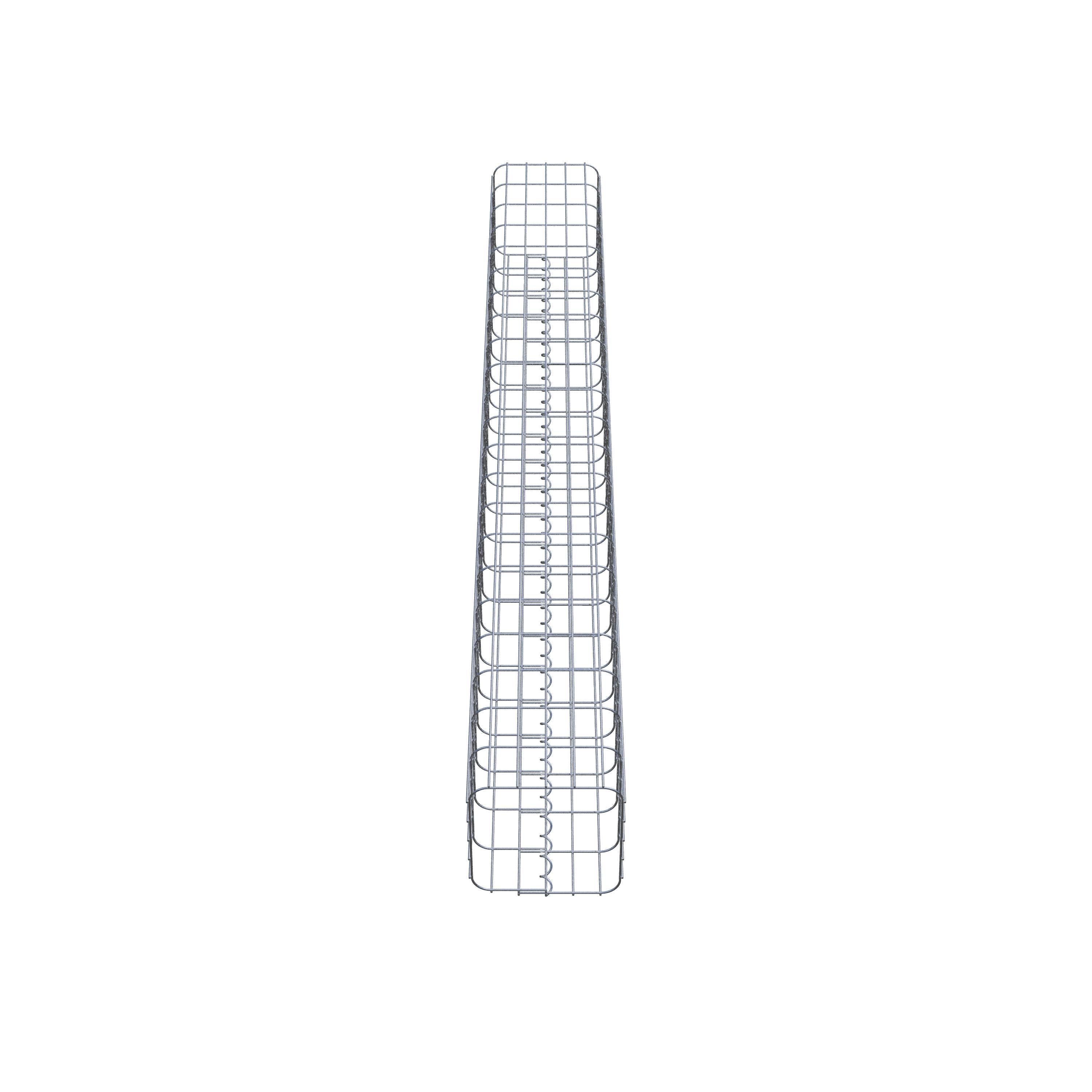 Gabion column 27 x 27 cm, MW 5 x 10 cm square