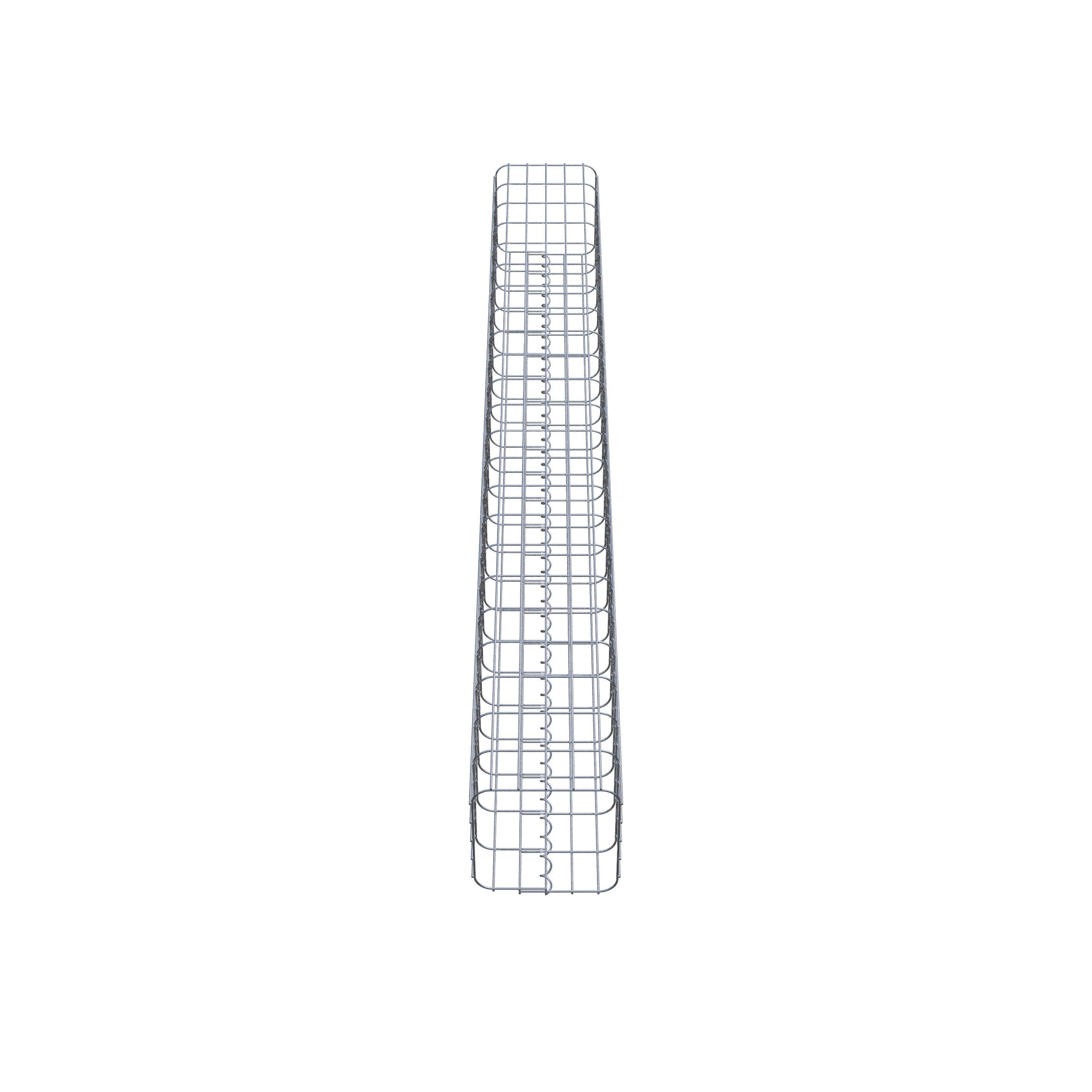 Gabion column 27 x 27 cm, MW 5 x 10 cm square