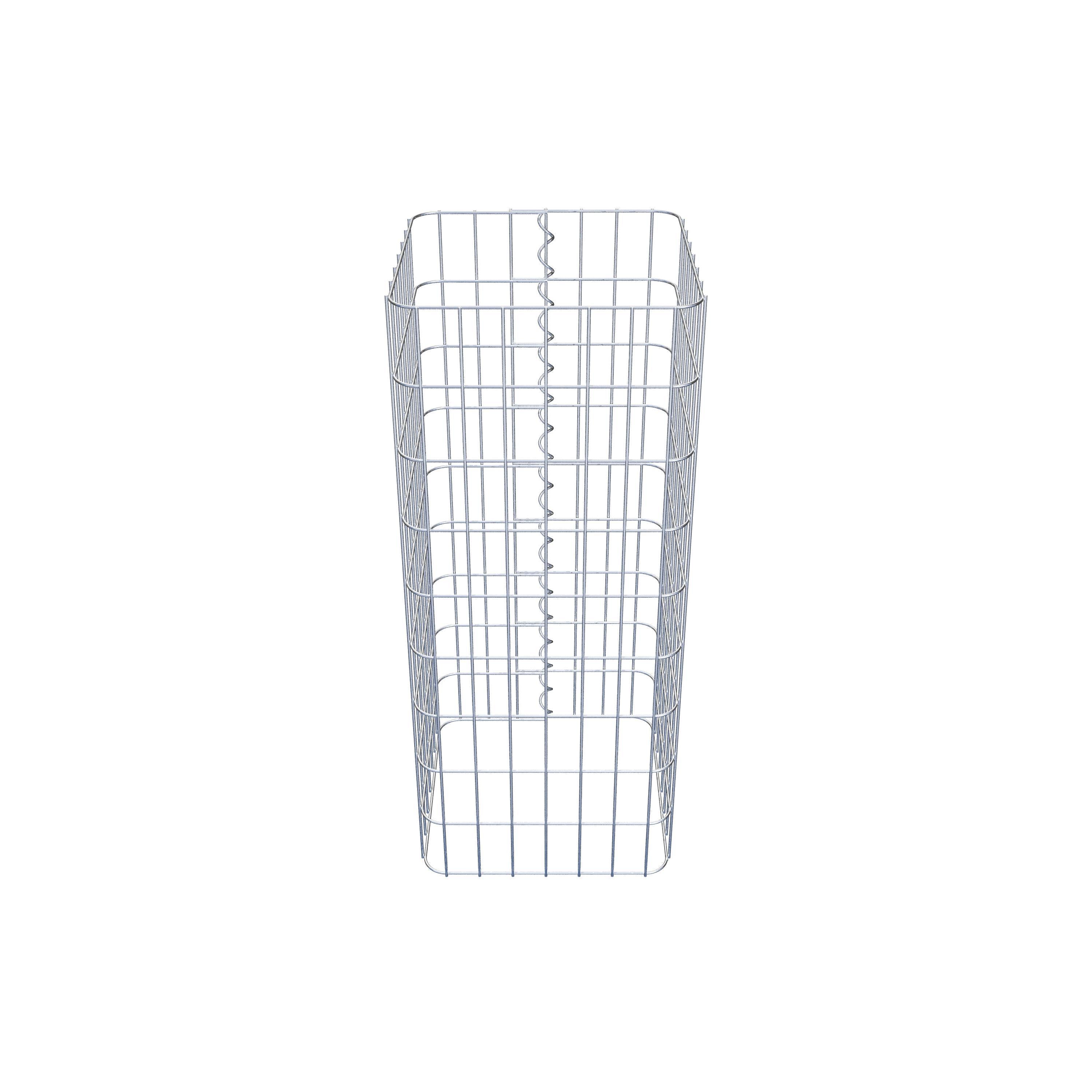 Gabion column 37 x 37 cm, MW 5 x 10 cm square