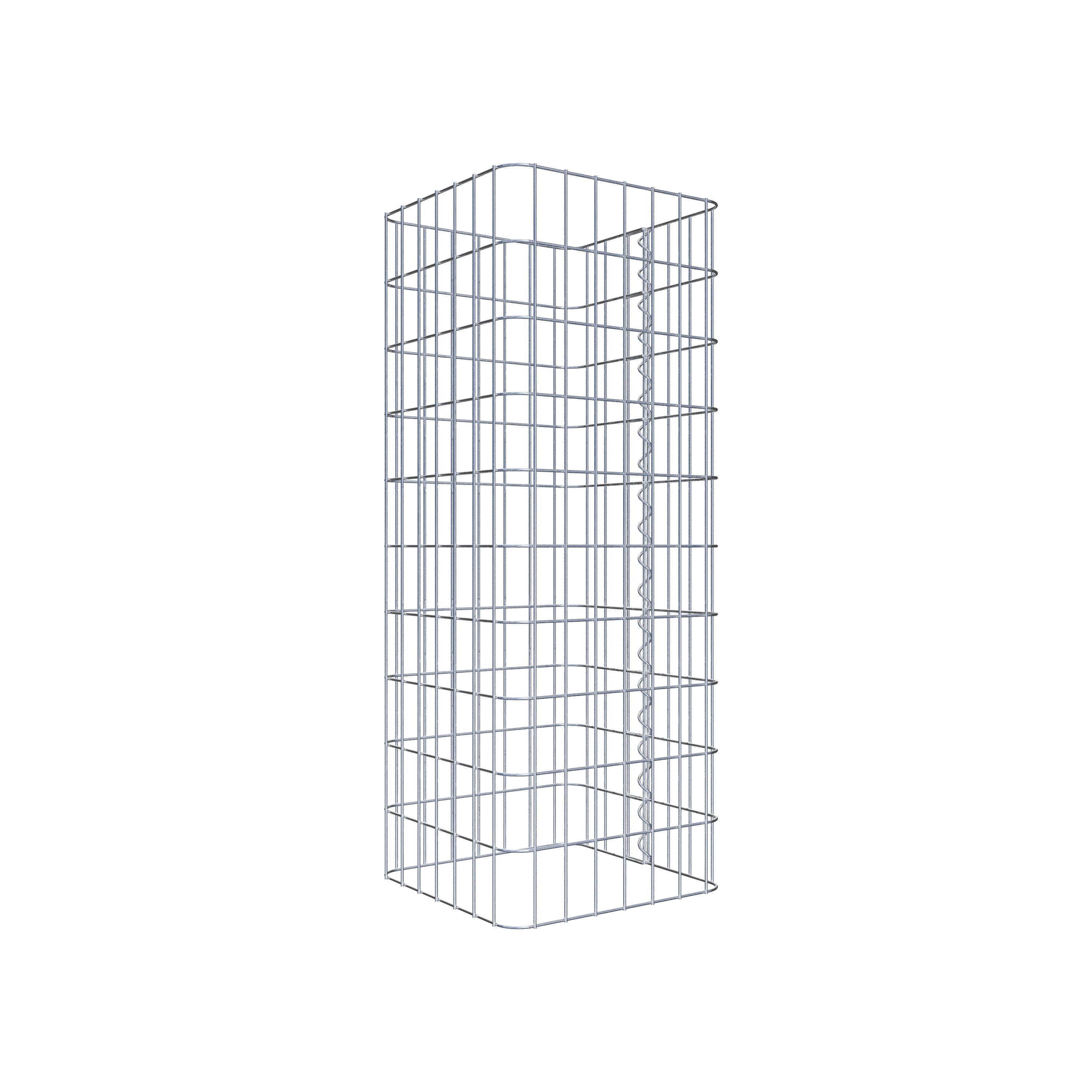 Gabion column 37 x 37 cm, MW 5 x 10 cm square