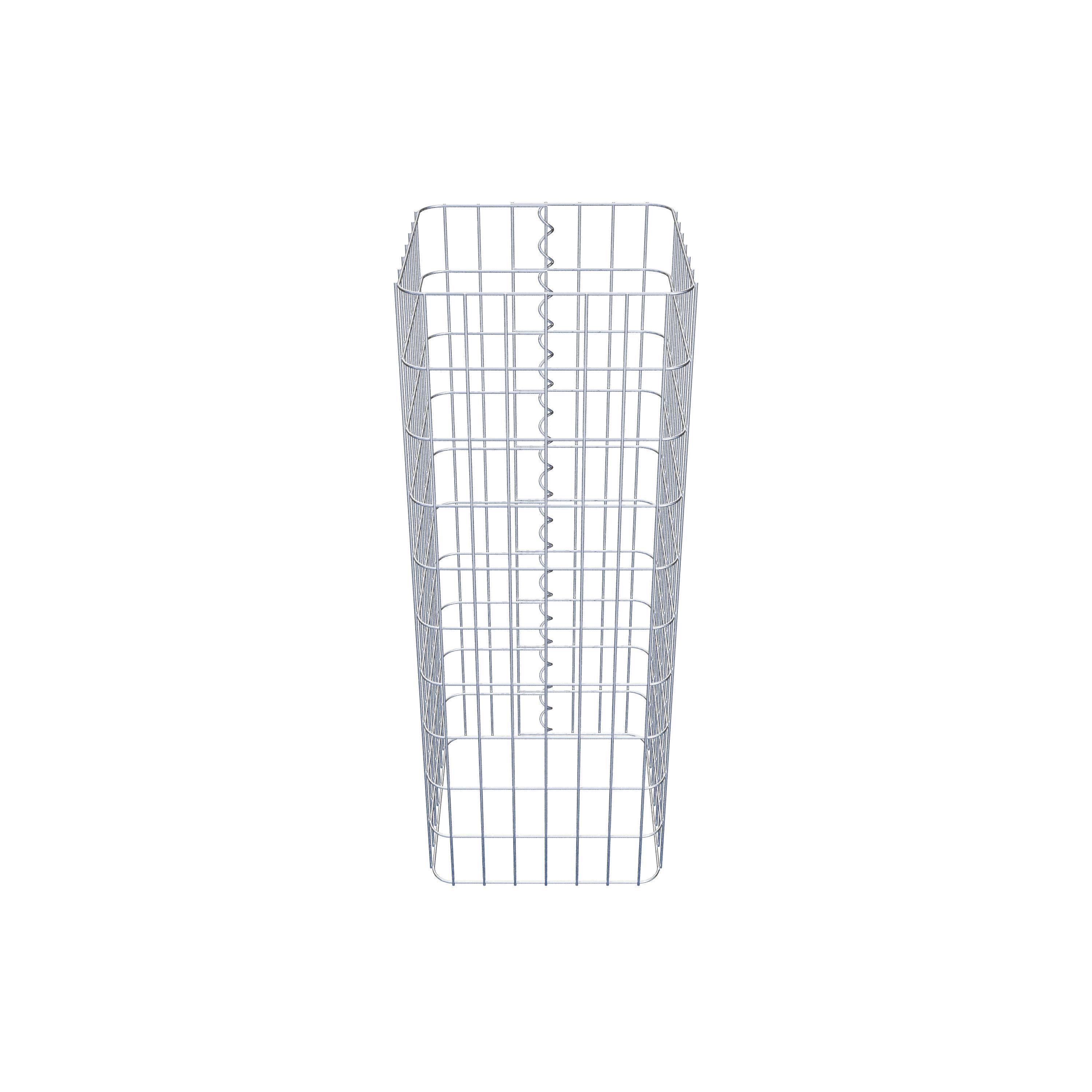 Gabion column 37 x 37 cm, MW 5 x 10 cm square