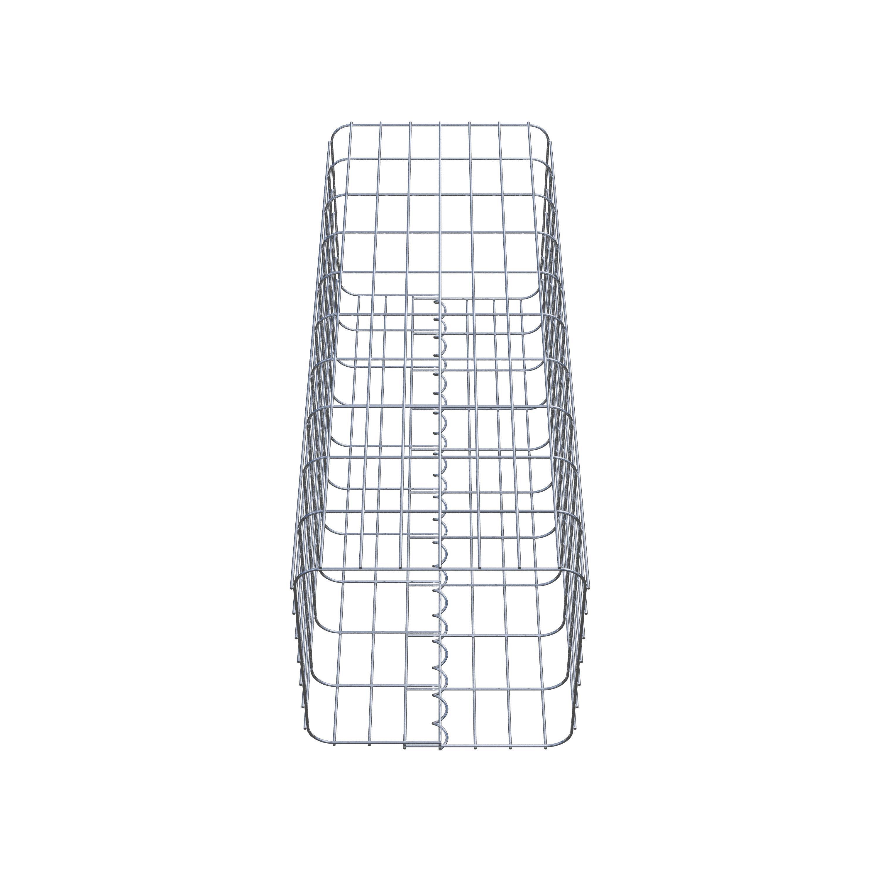 Gabion column 37 x 37 cm, MW 5 x 10 cm square