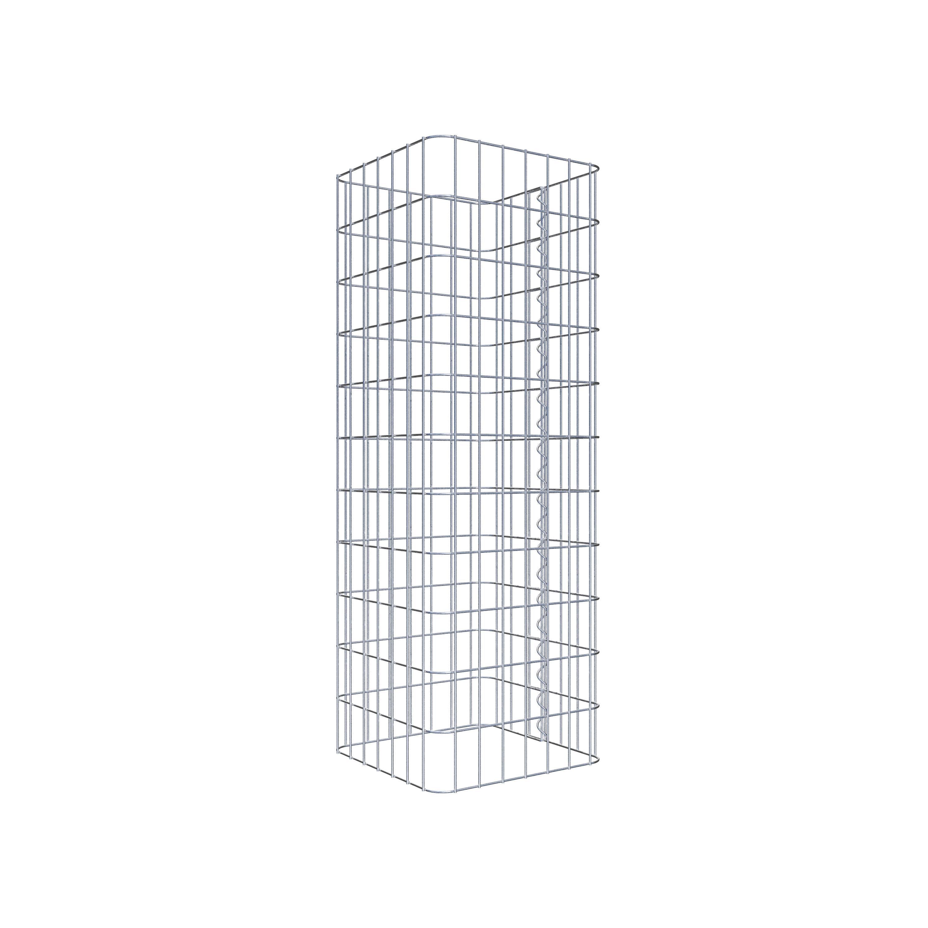 Gabion column 37 x 37 cm, MW 5 x 10 cm square