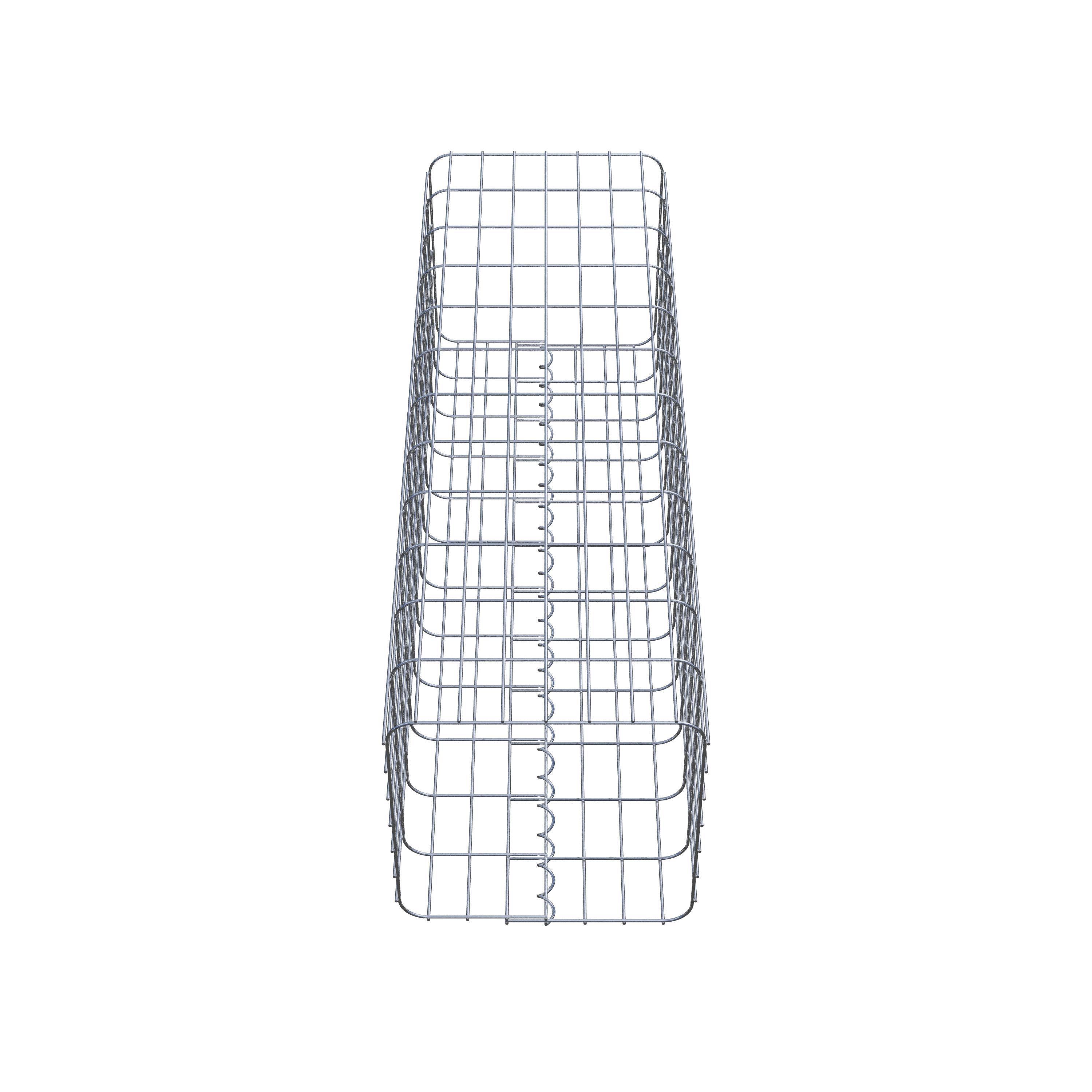 Gabion column 37 x 37 cm, MW 5 x 10 cm square