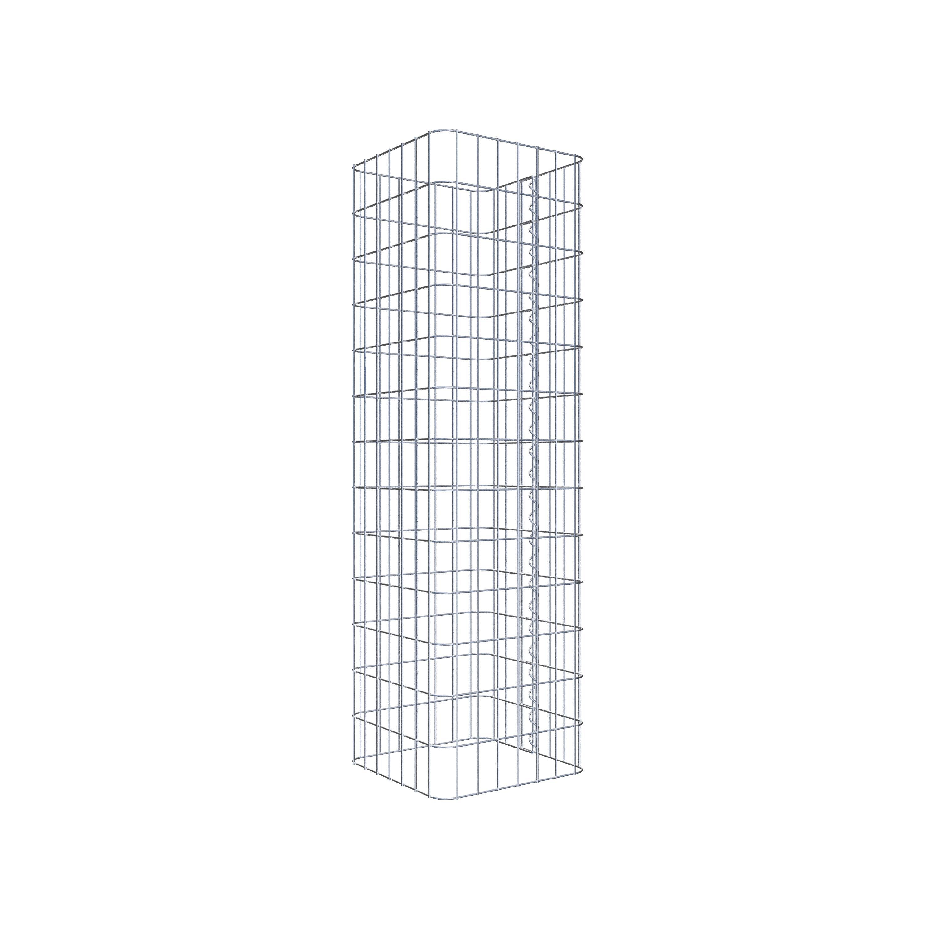 Gabion column 37 x 37 cm, MW 5 x 10 cm square