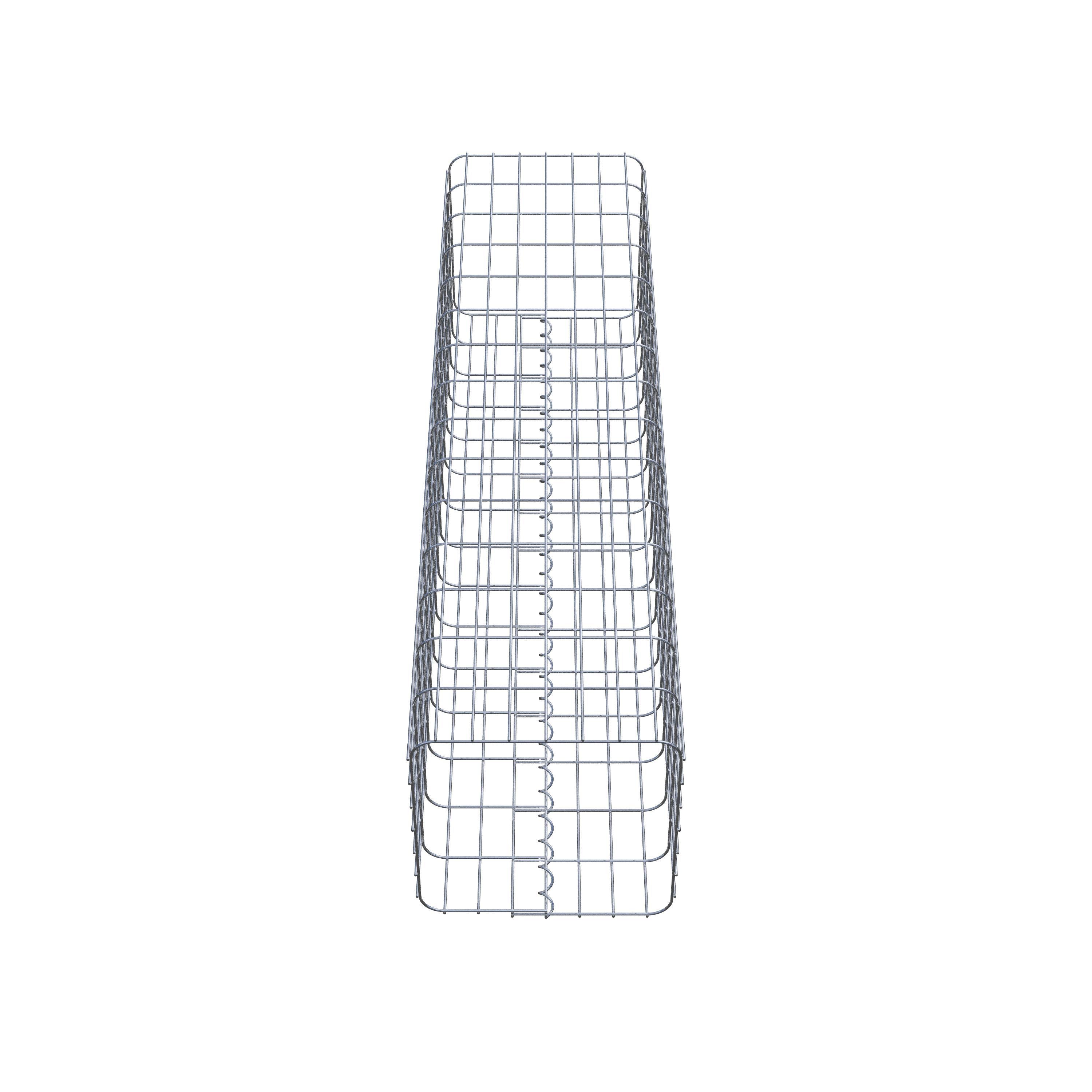 Gabion column 37 x 37 cm, MW 5 x 10 cm square