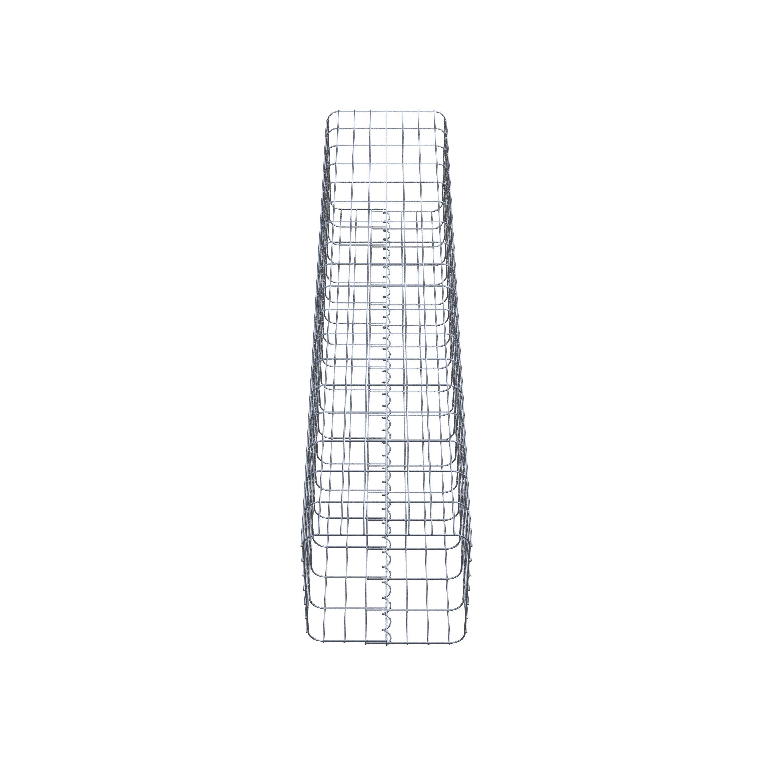 Gabion column 37 x 37 cm, MW 5 x 10 cm square