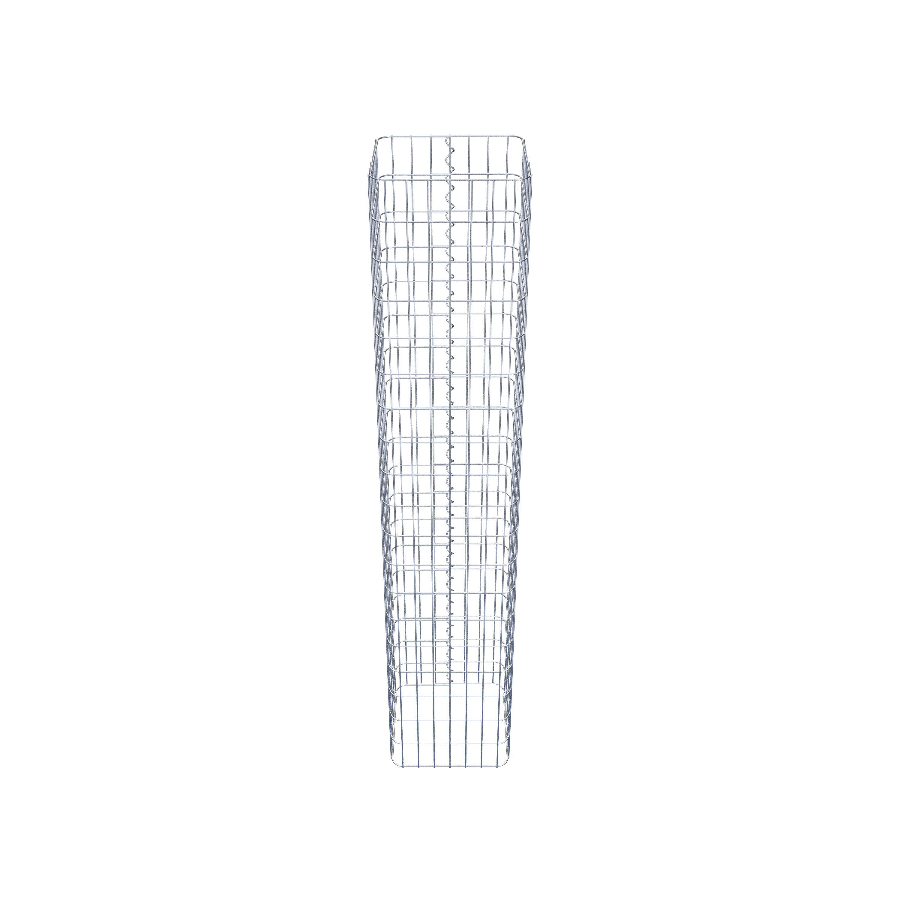 Gabion column 37 x 37 cm, MW 5 x 10 cm square