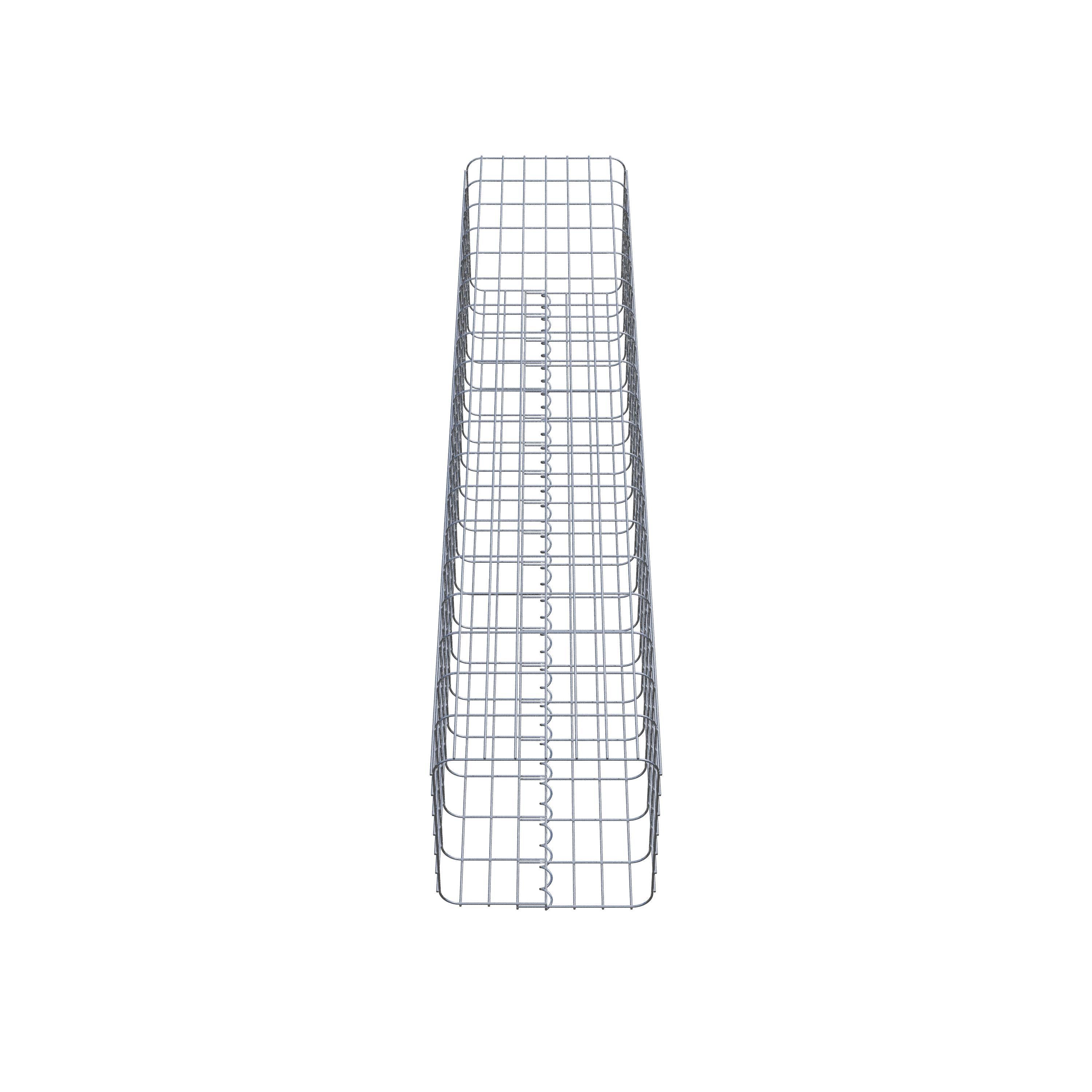 Gabion column 37 x 37 cm, MW 5 x 10 cm square