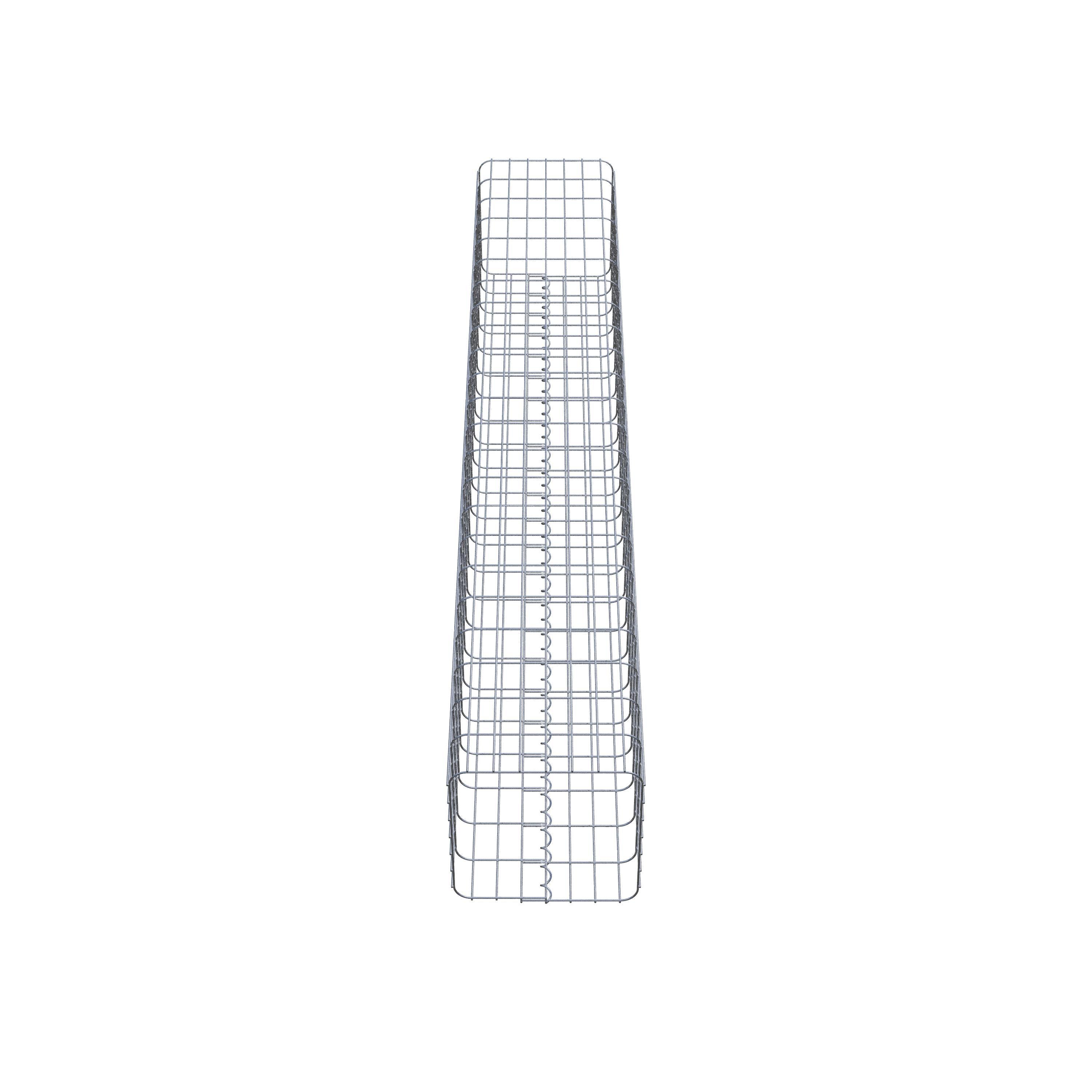 Gabion column 37 x 37 cm, MW 5 x 10 cm square