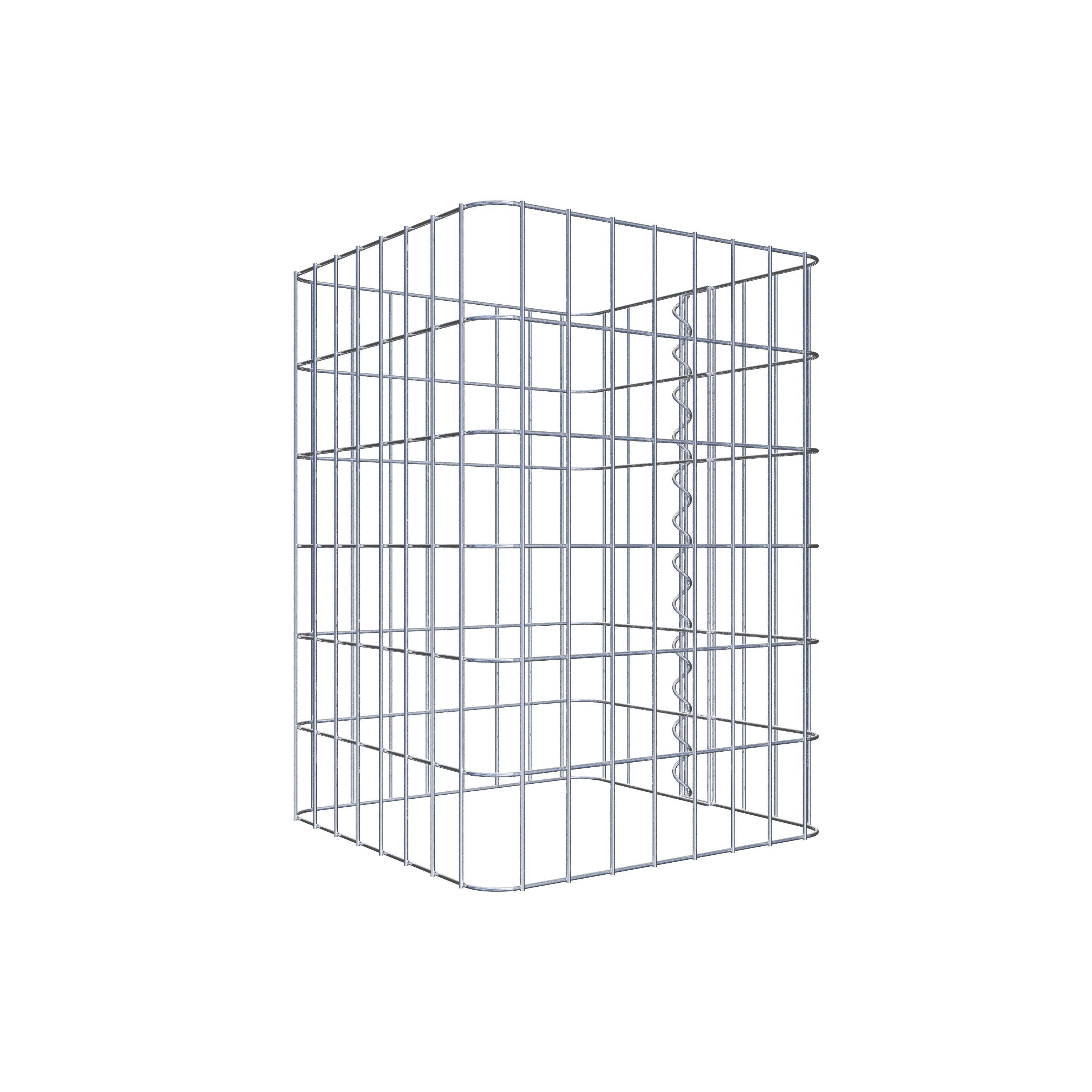 Gabionsøjle 42 x 42 cm, MW 5 x 10 cm kvadratisk