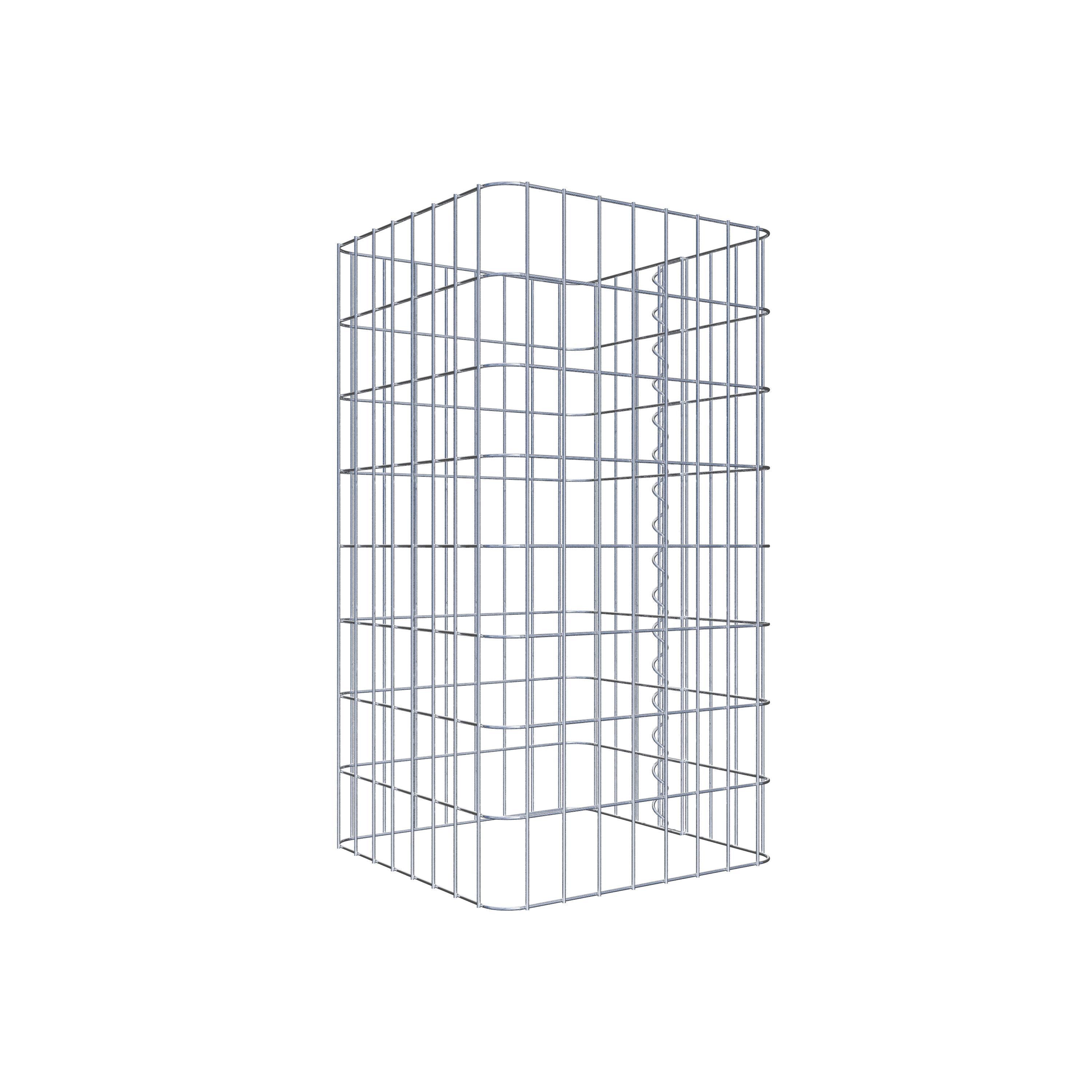 Gabion column 42 x 42 cm, MW 5 x 10 cm square