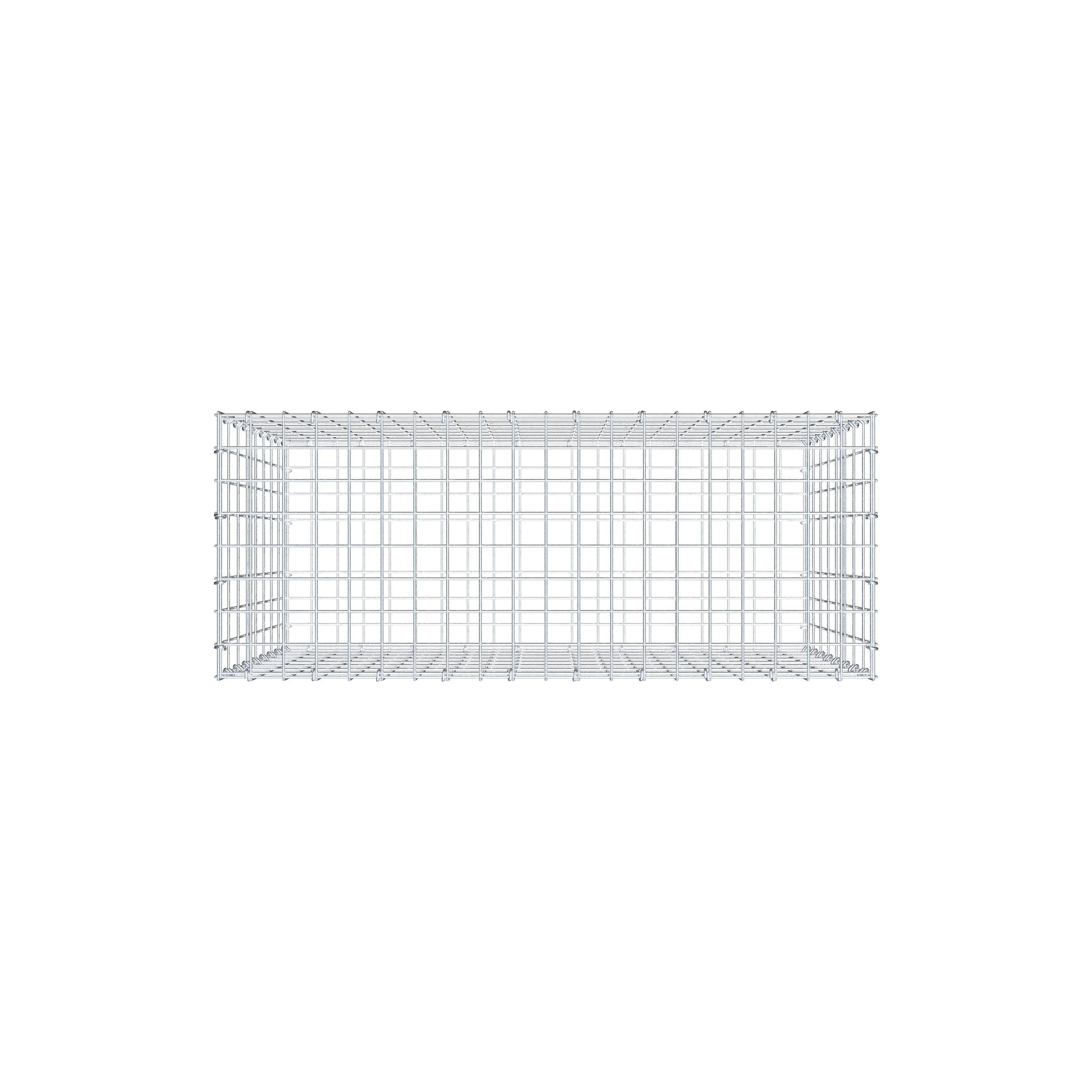 Gabion 100 cm x 80 cm x 40 cm (L x H x D), mesh size 5 cm x 10 cm, C-ring