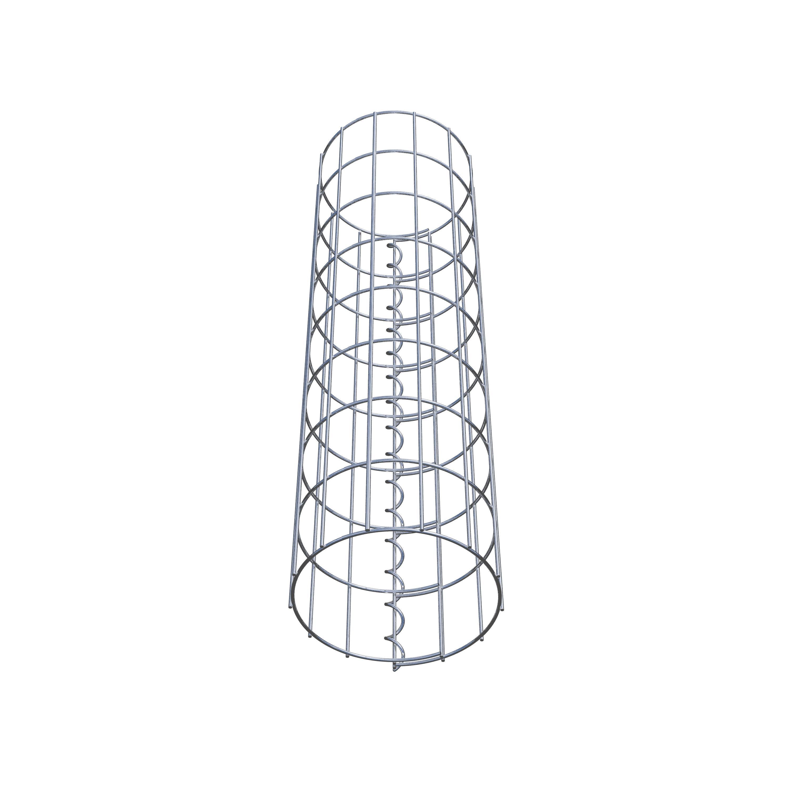 Gabionensäule rund 22 cm Durchmesser, 80  cm Höhe, Maschenweite 5 cm x 10 cm