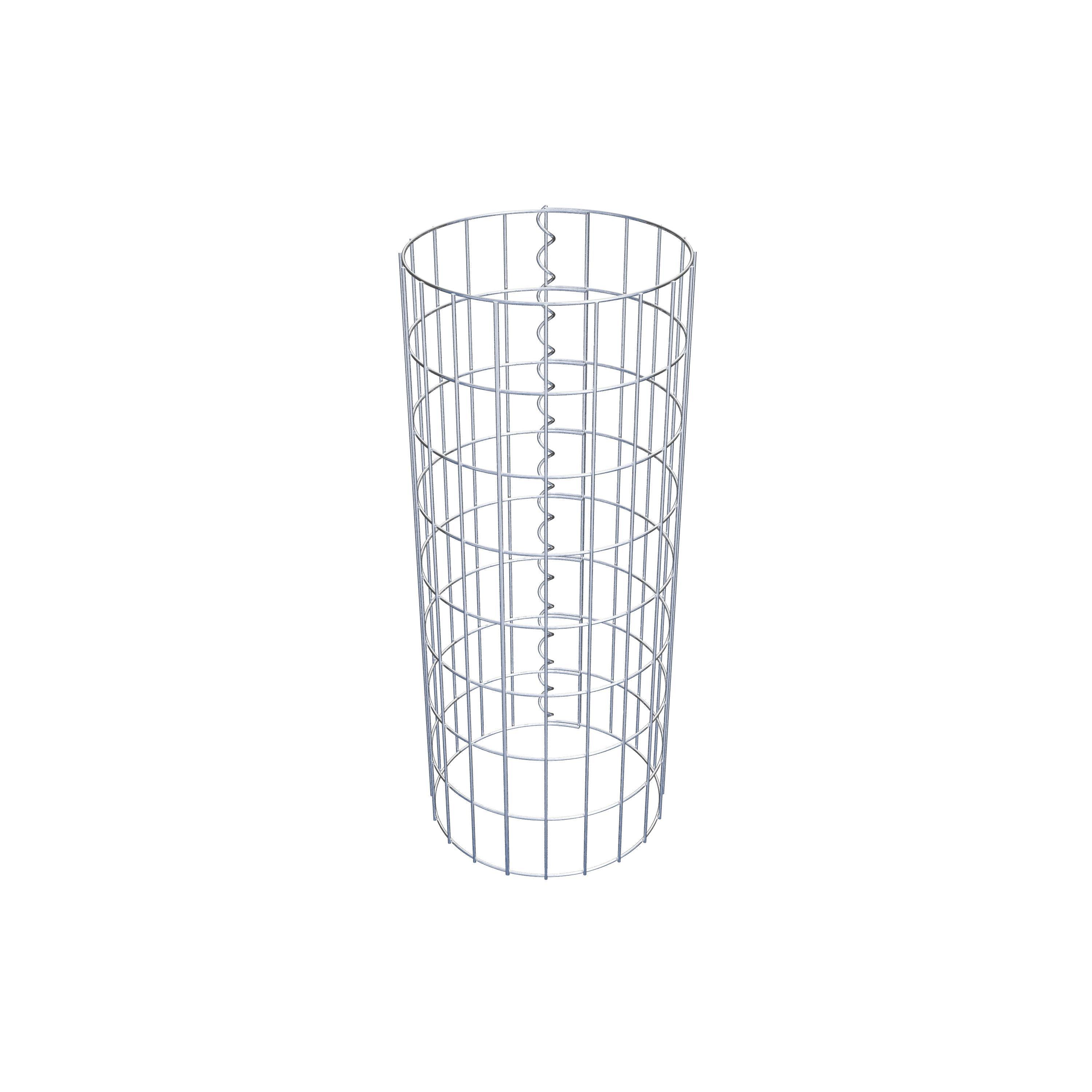 Gabionensäule rund 32 cm Durchmesser, 80  cm Höhe, Maschenweite 5 cm x 10 cm