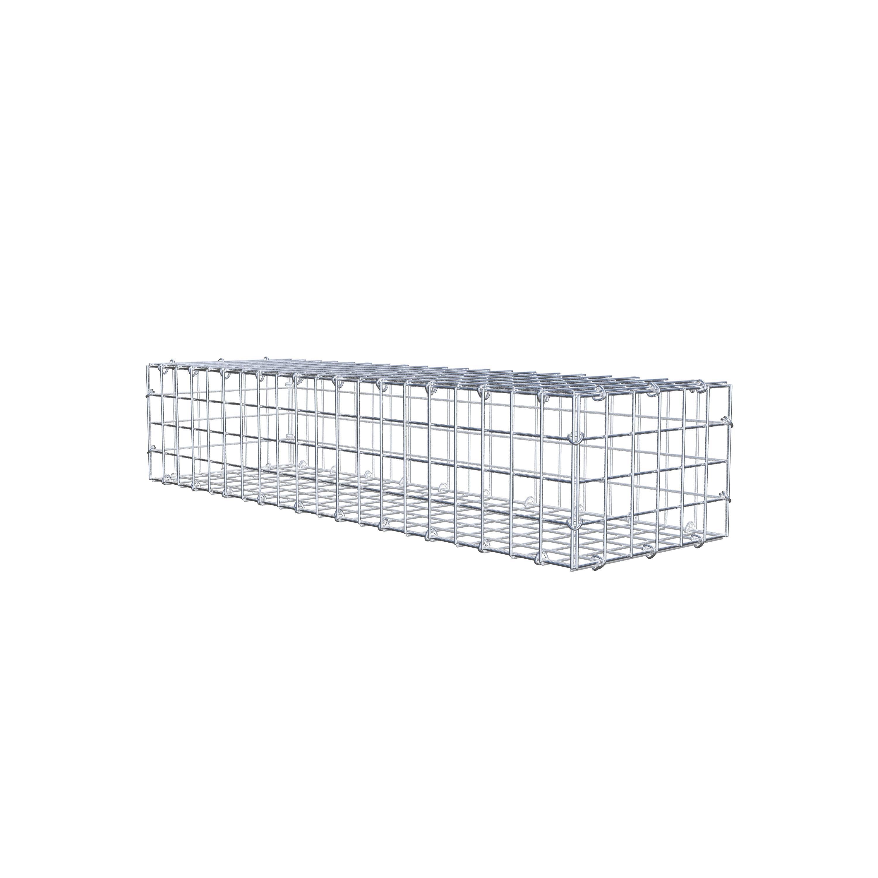 Gabion 100 cm x 20 cm x 30 cm (L x H x D), maskestørrelse 5 cm x 5 cm, C-ring