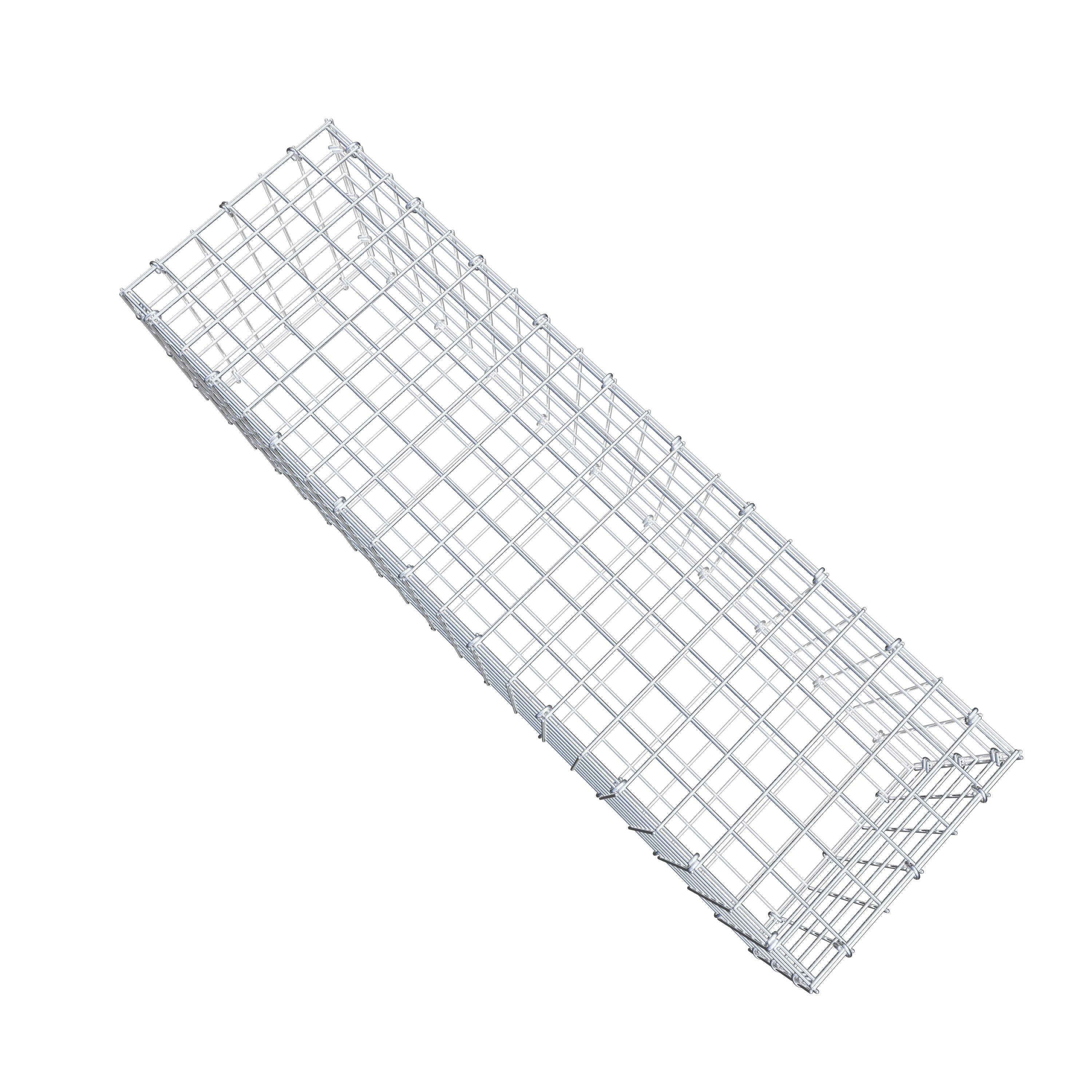 Gabion 100 cm x 30 cm x 30 cm (L x H x D), maskestørrelse 5 cm x 5 cm, C-ring