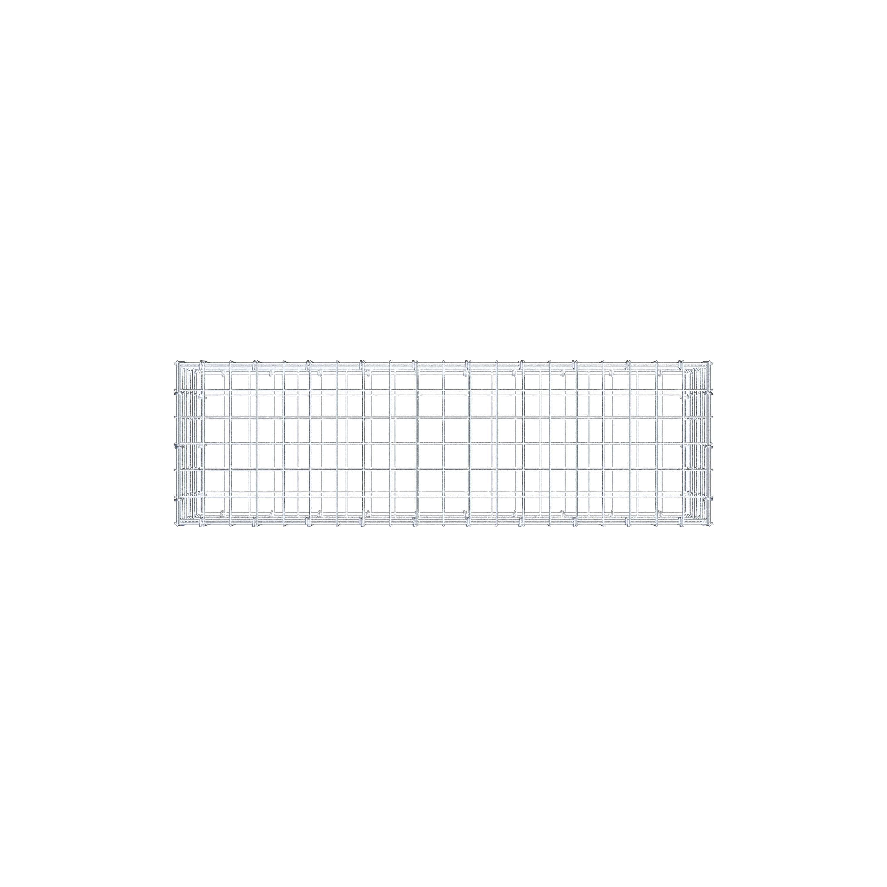 Gabion 100 cm x 30 cm x 30 cm (L x H x D), maskestørrelse 5 cm x 5 cm, C-ring