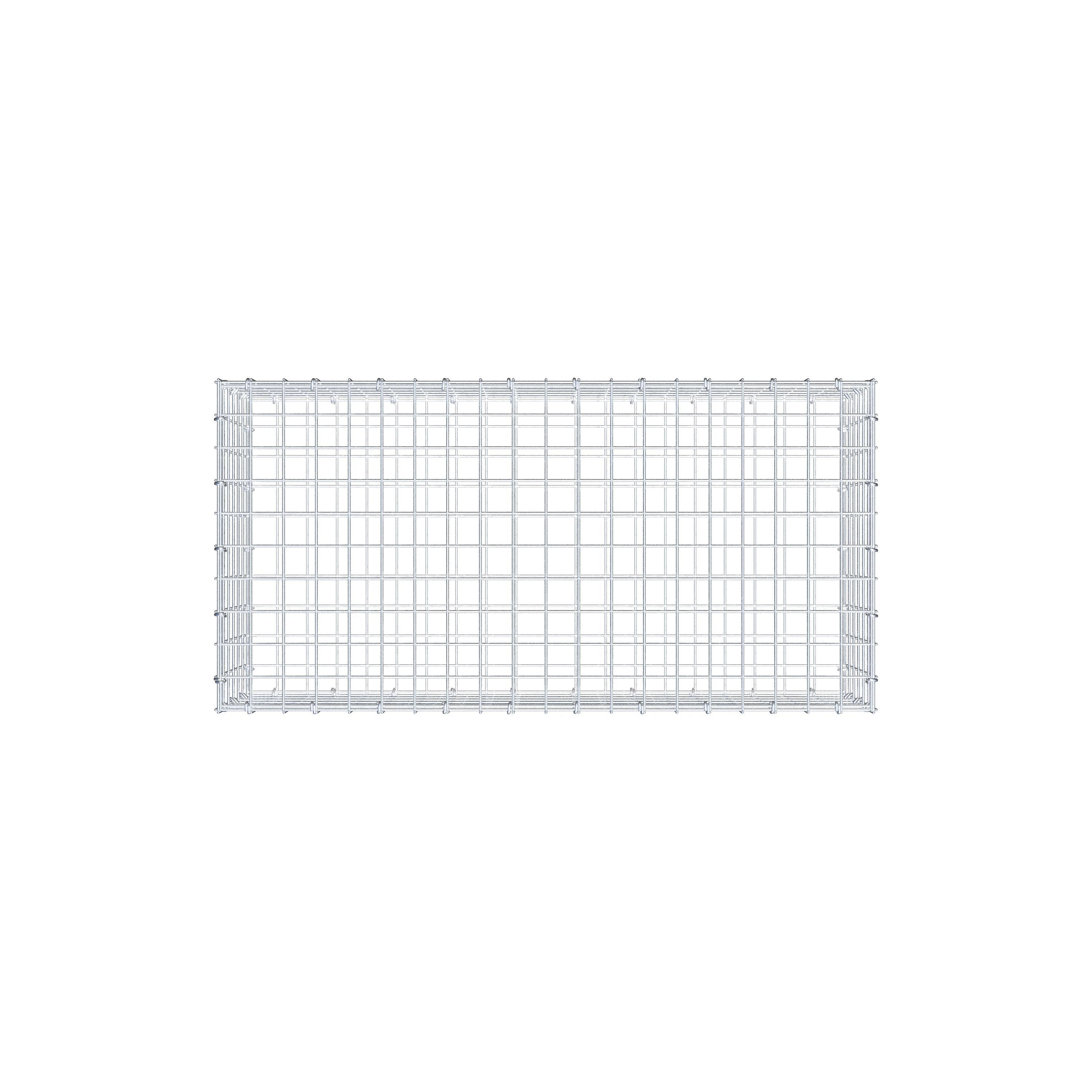 Gabion 100 cm x 30 cm x 50 cm (L x H x D), maskestørrelse 5 cm x 5 cm, C-ring