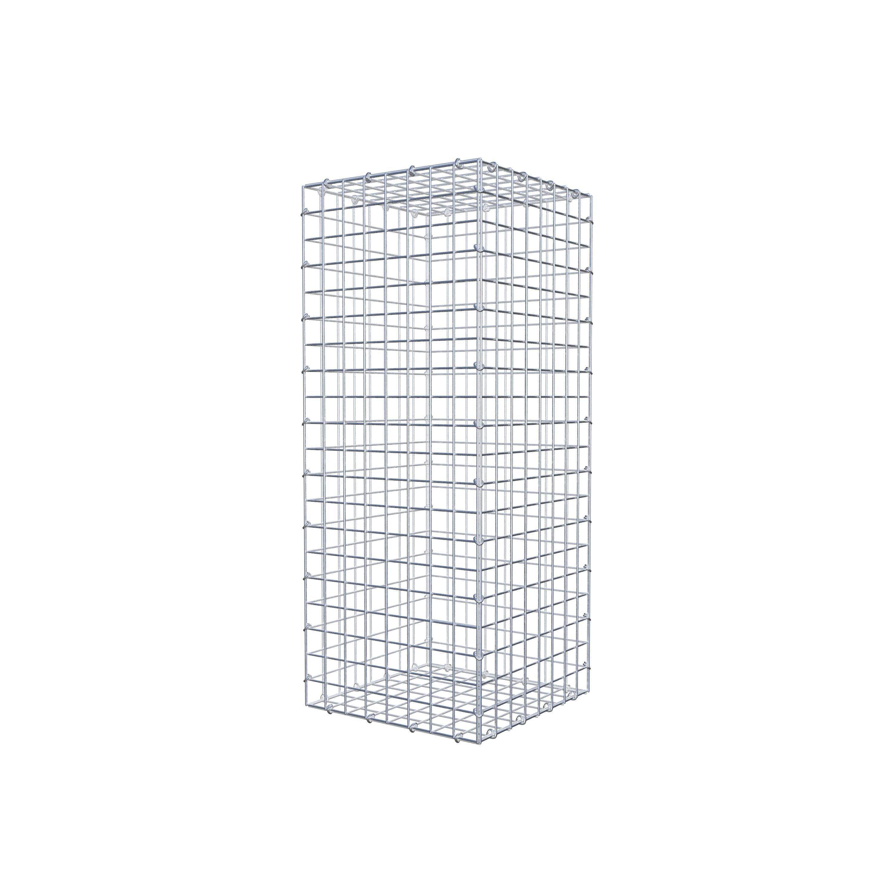 Gabion 100 cm x 40 cm x 40 cm (L x H x D), maskestørrelse 5 cm x 5 cm, C-ring