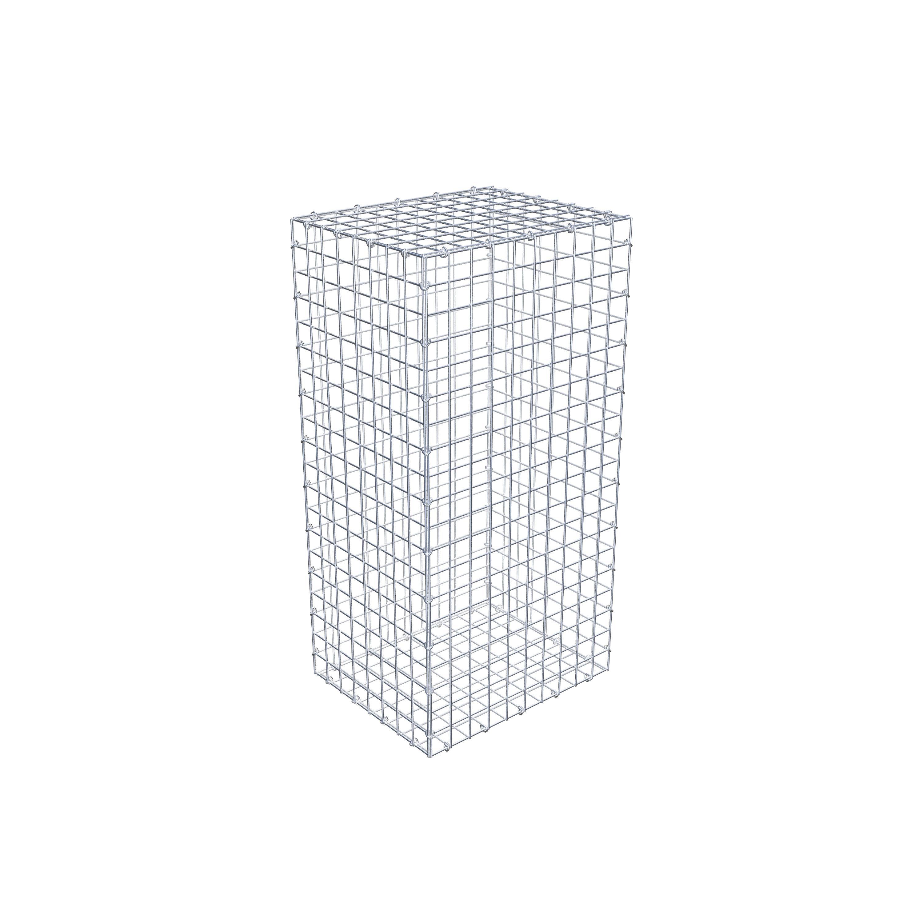 Gabion 100 cm x 40 cm x 50 cm (L x H x D), maskestørrelse 5 cm x 5 cm, C-ring