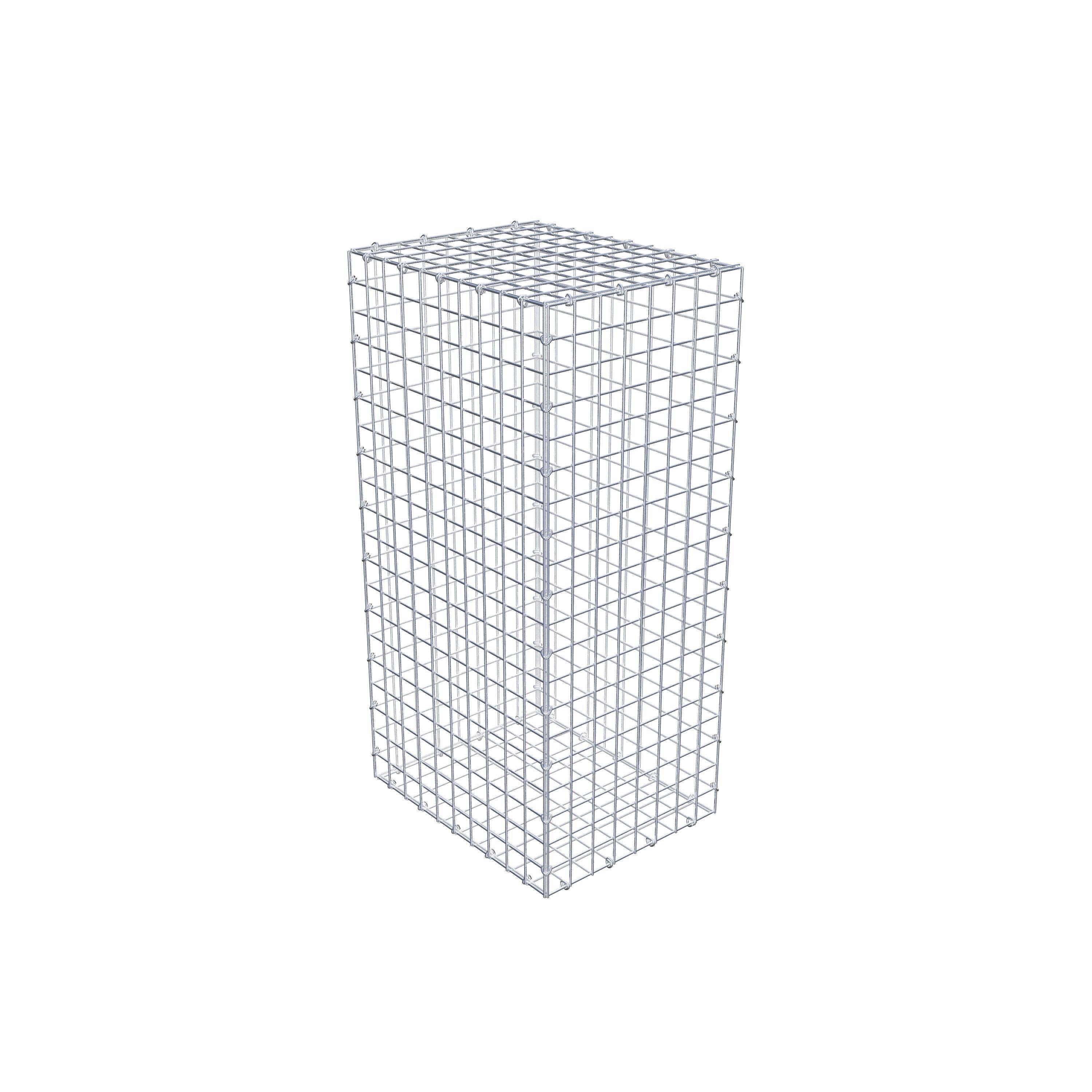 Gabion 100 cm x 50 cm x 40 cm (L x H x D), maskestørrelse 5 cm x 5 cm, C-ring