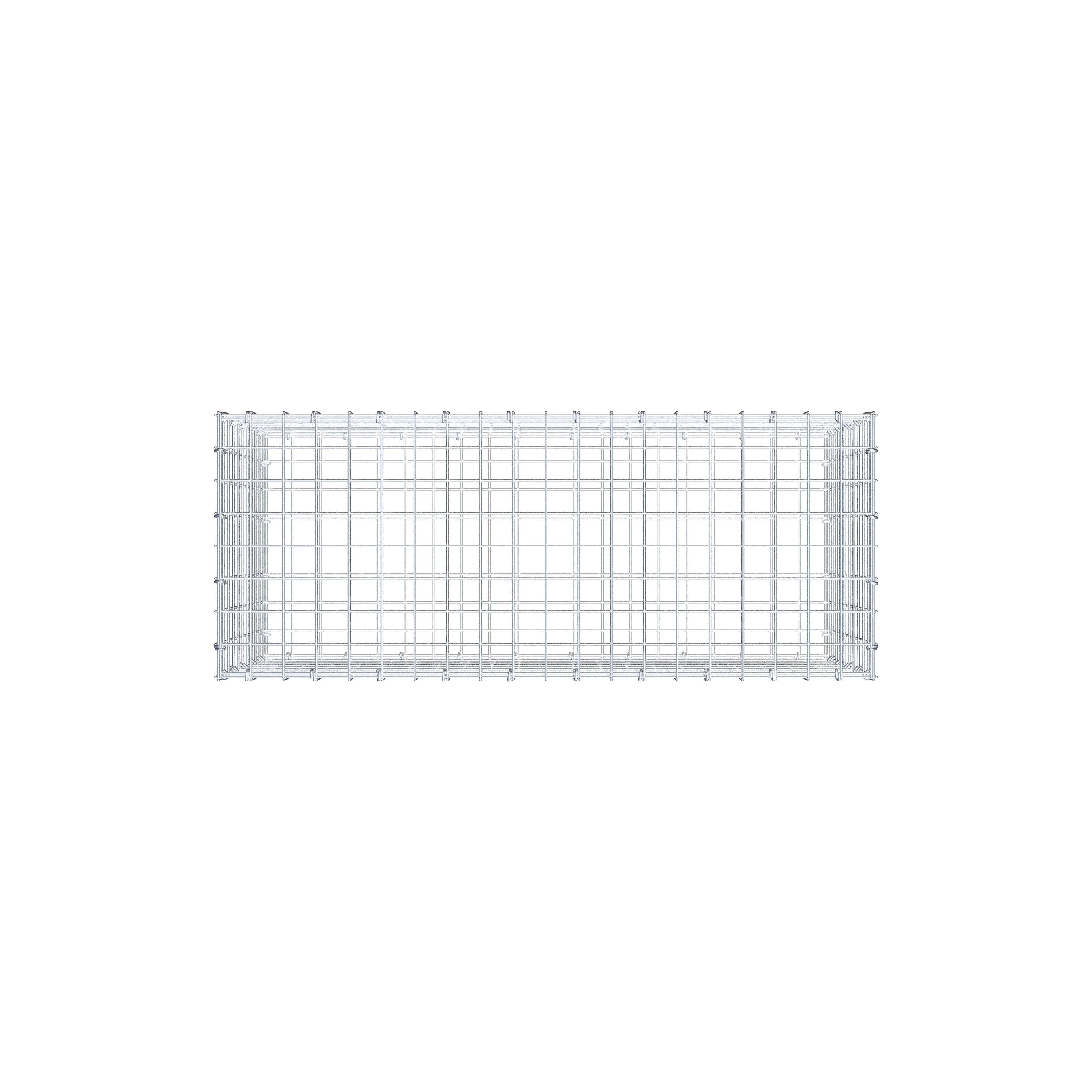 Gabion 100 cm x 50 cm x 40 cm (L x H x D), maskestørrelse 5 cm x 5 cm, C-ring