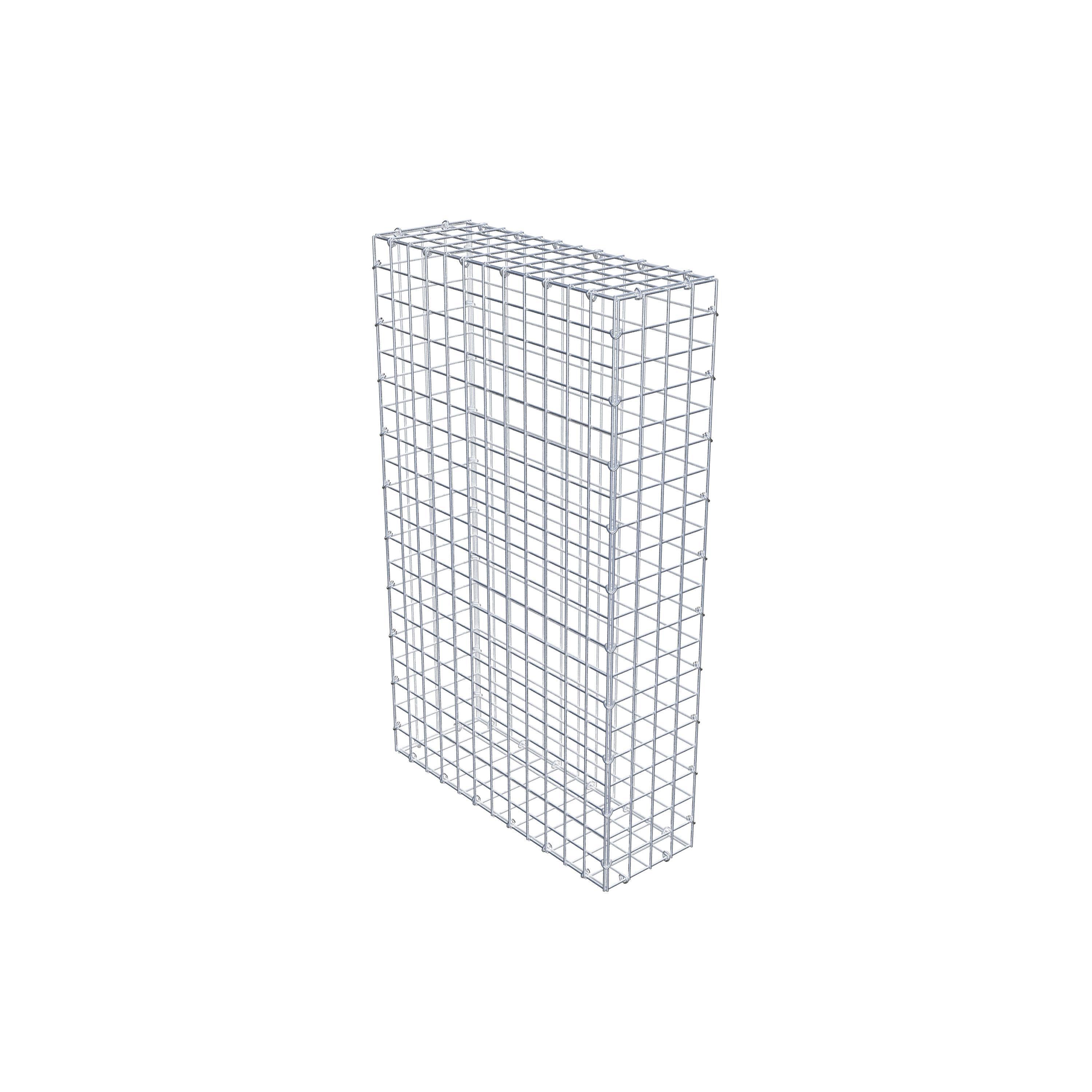 Gabion 100 cm x 60 cm x 20 cm (L x H x D), mesh size 5 cm x 5 cm, C-ring