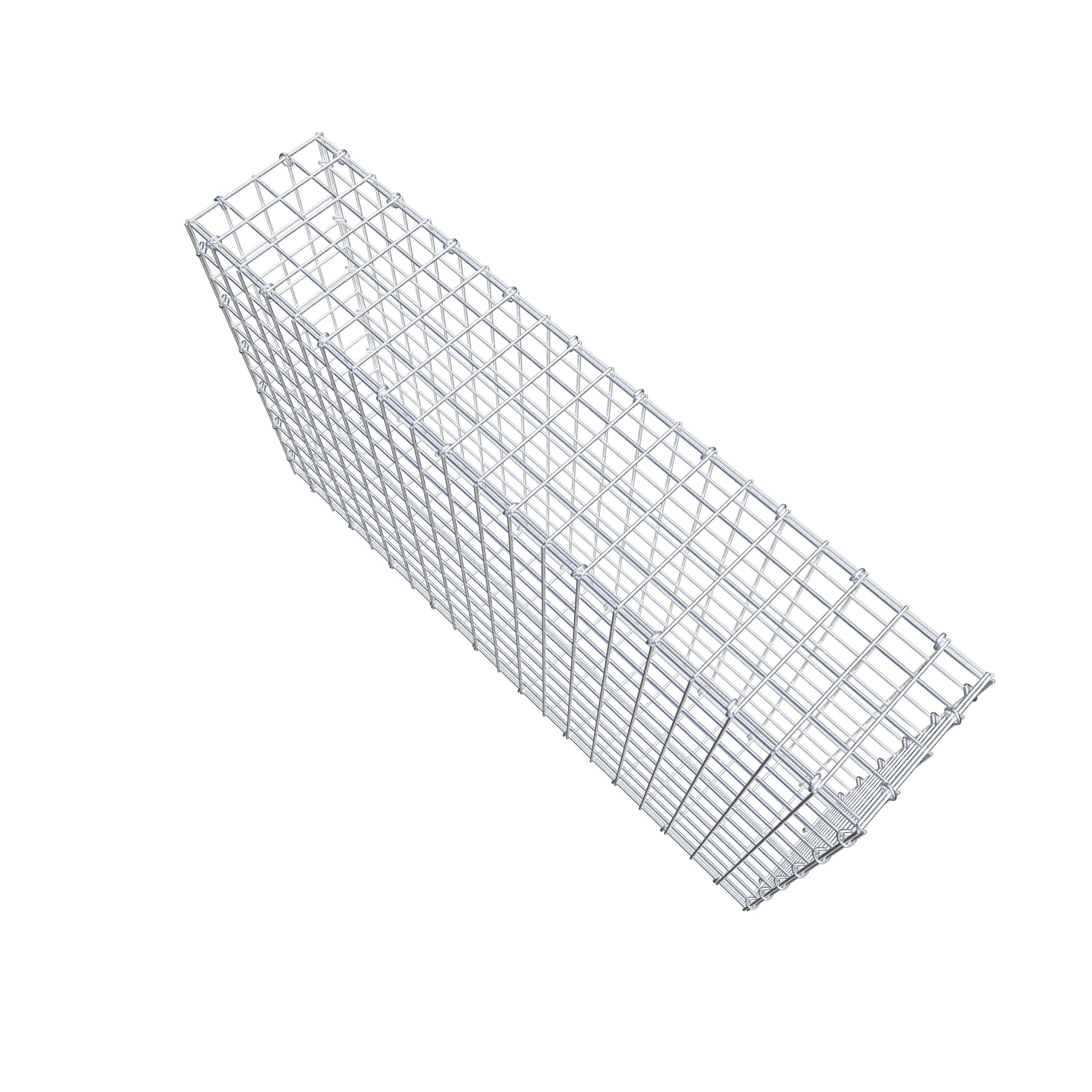 Gabion 100 cm x 60 cm x 20 cm (L x H x D), mesh size 5 cm x 5 cm, C-ring