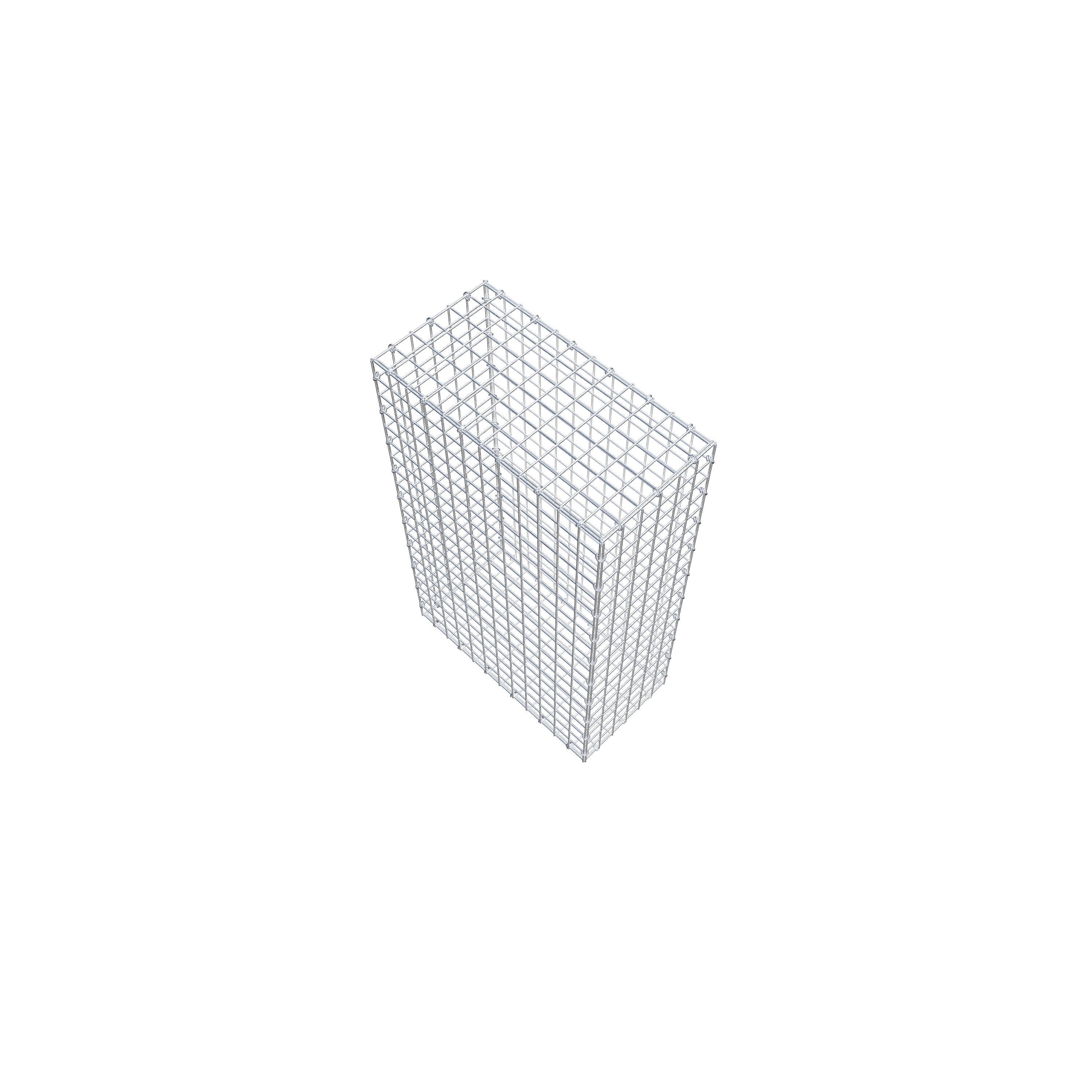 Gabion 100 cm x 60 cm x 30 cm (L x H x D), mesh size 5 cm x 5 cm, C-ring