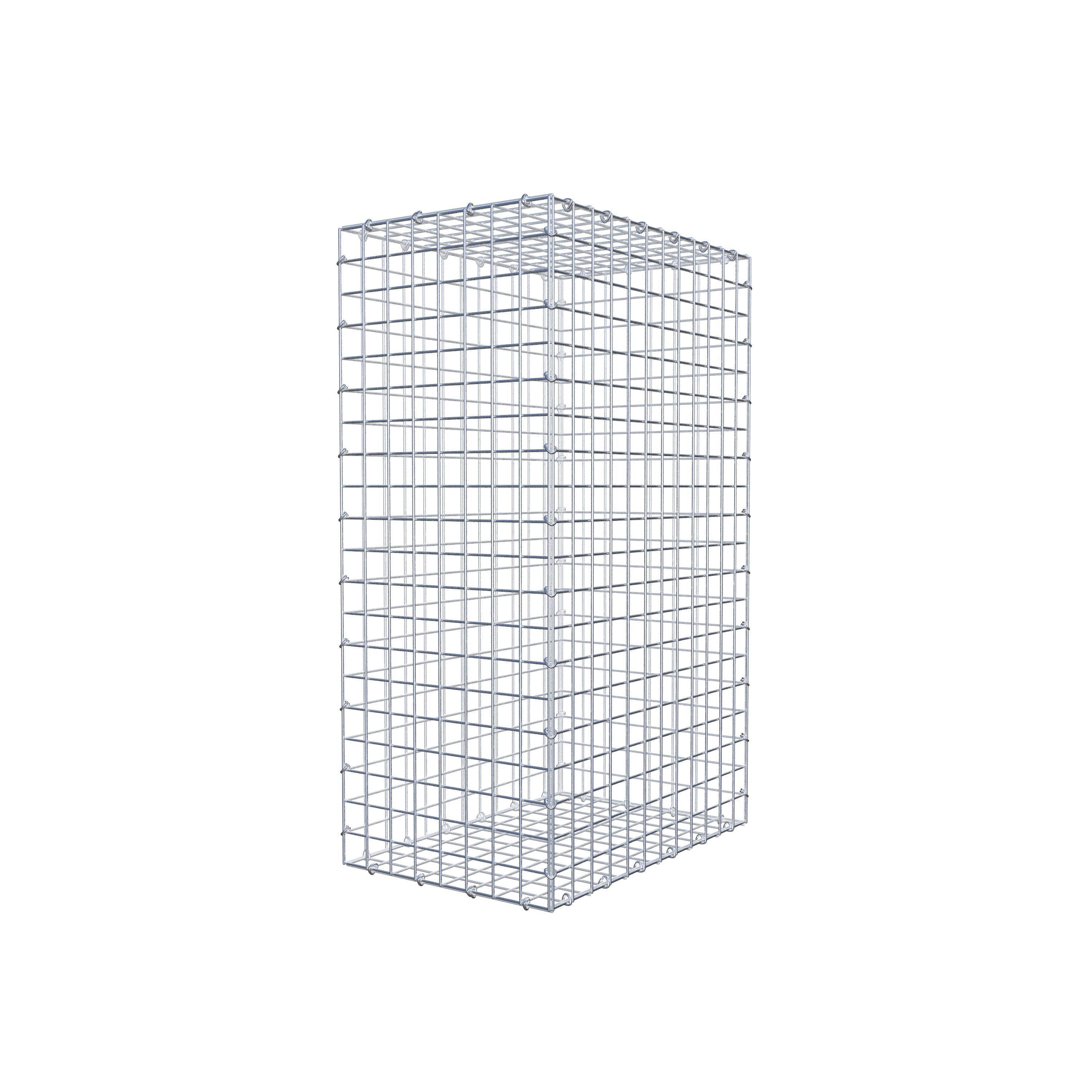 Gabion 100 cm x 60 cm x 40 cm (L x H x D), maskestørrelse 5 cm x 5 cm, C-ring