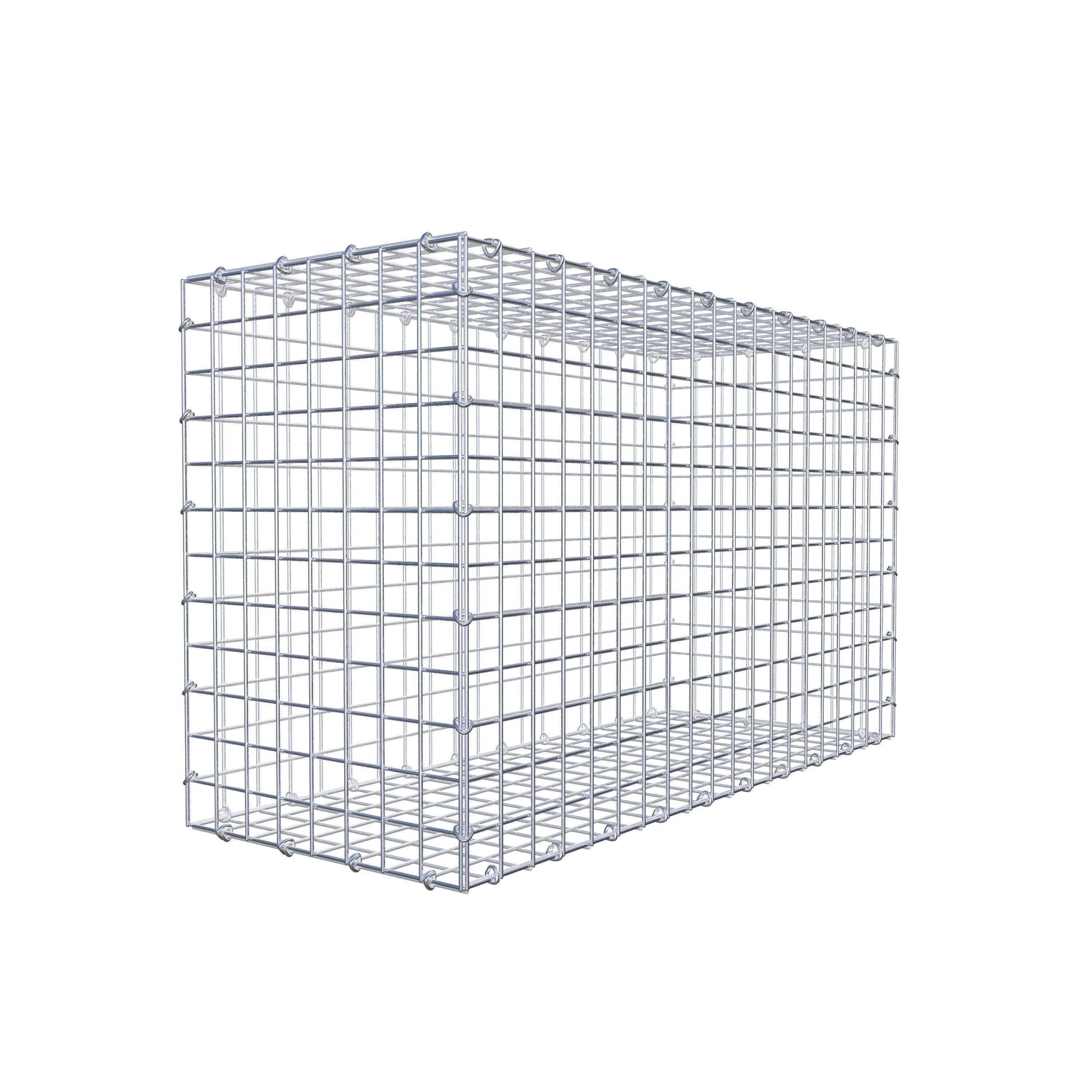 Gabion 100 cm x 60 cm x 40 cm (L x H x D), maskestørrelse 5 cm x 5 cm, C-ring