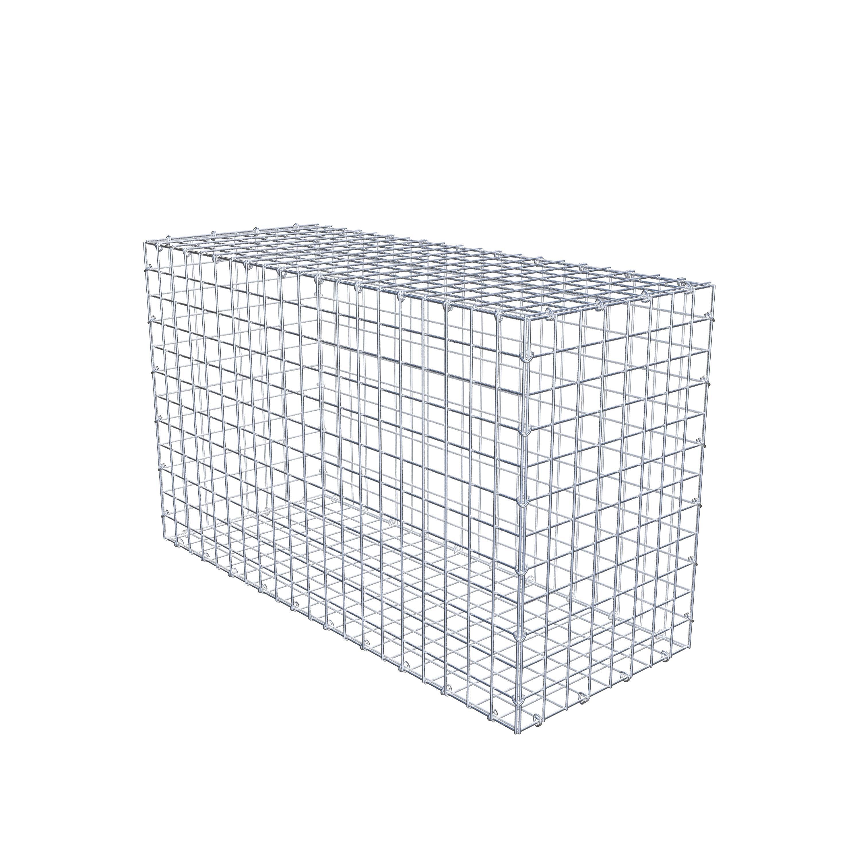 Gabion 100 cm x 60 cm x 40 cm (L x H x D), maskestørrelse 5 cm x 5 cm, C-ring