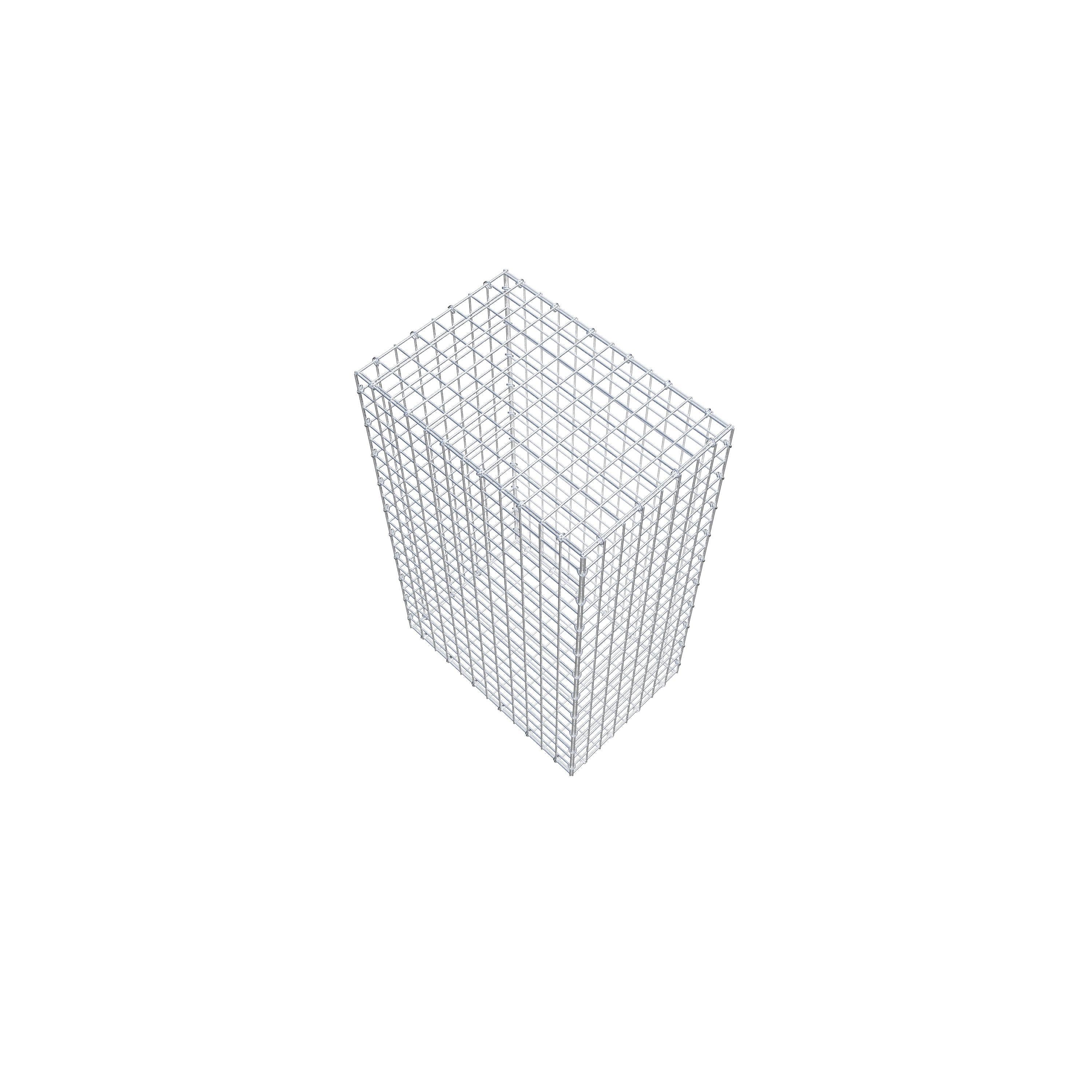 Gabion 100 cm x 60 cm x 40 cm (L x H x D), maskestørrelse 5 cm x 5 cm, C-ring