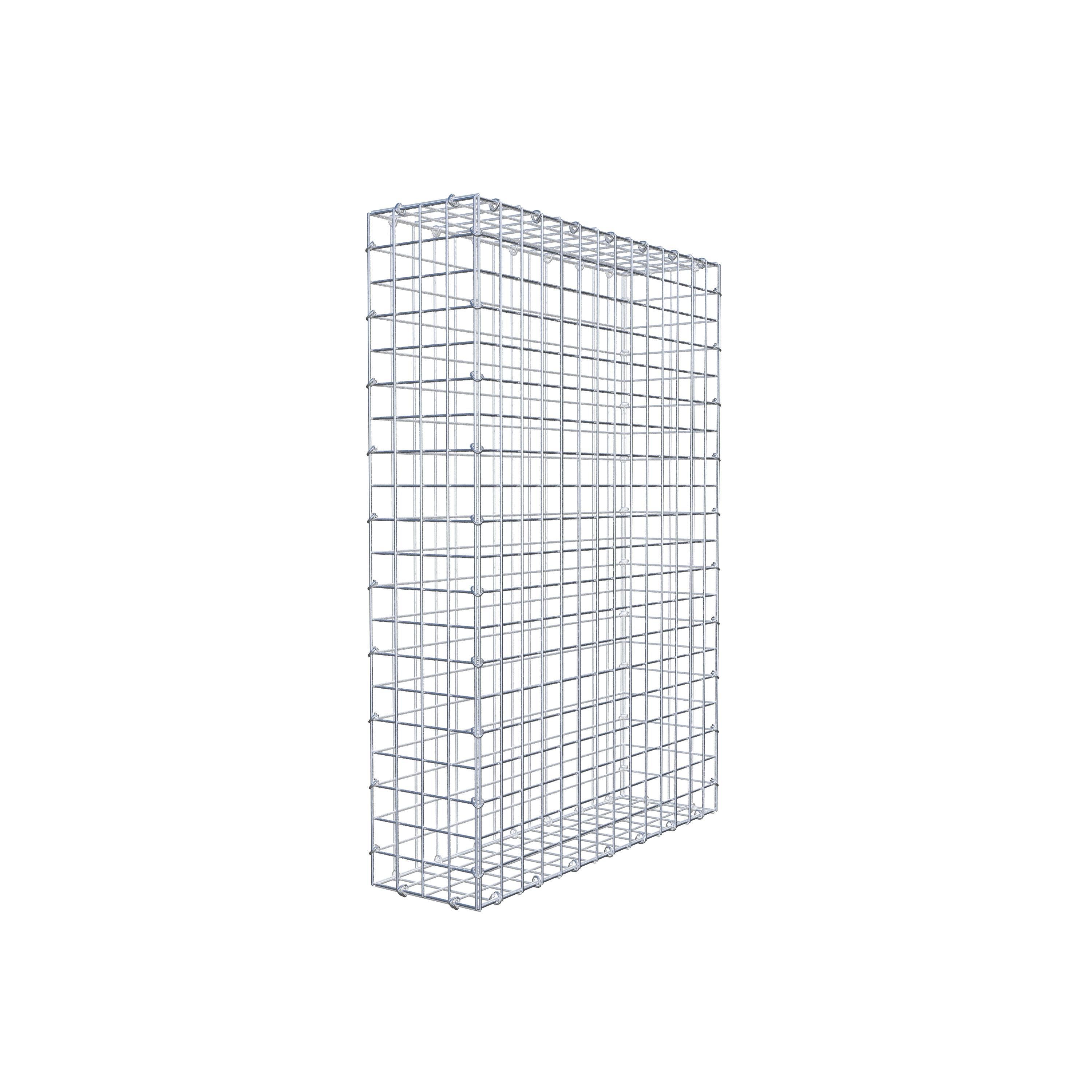 Gabion 100 cm x 70 cm x 20 cm (L x H x D), maskestørrelse 5 cm x 5 cm, C-ring