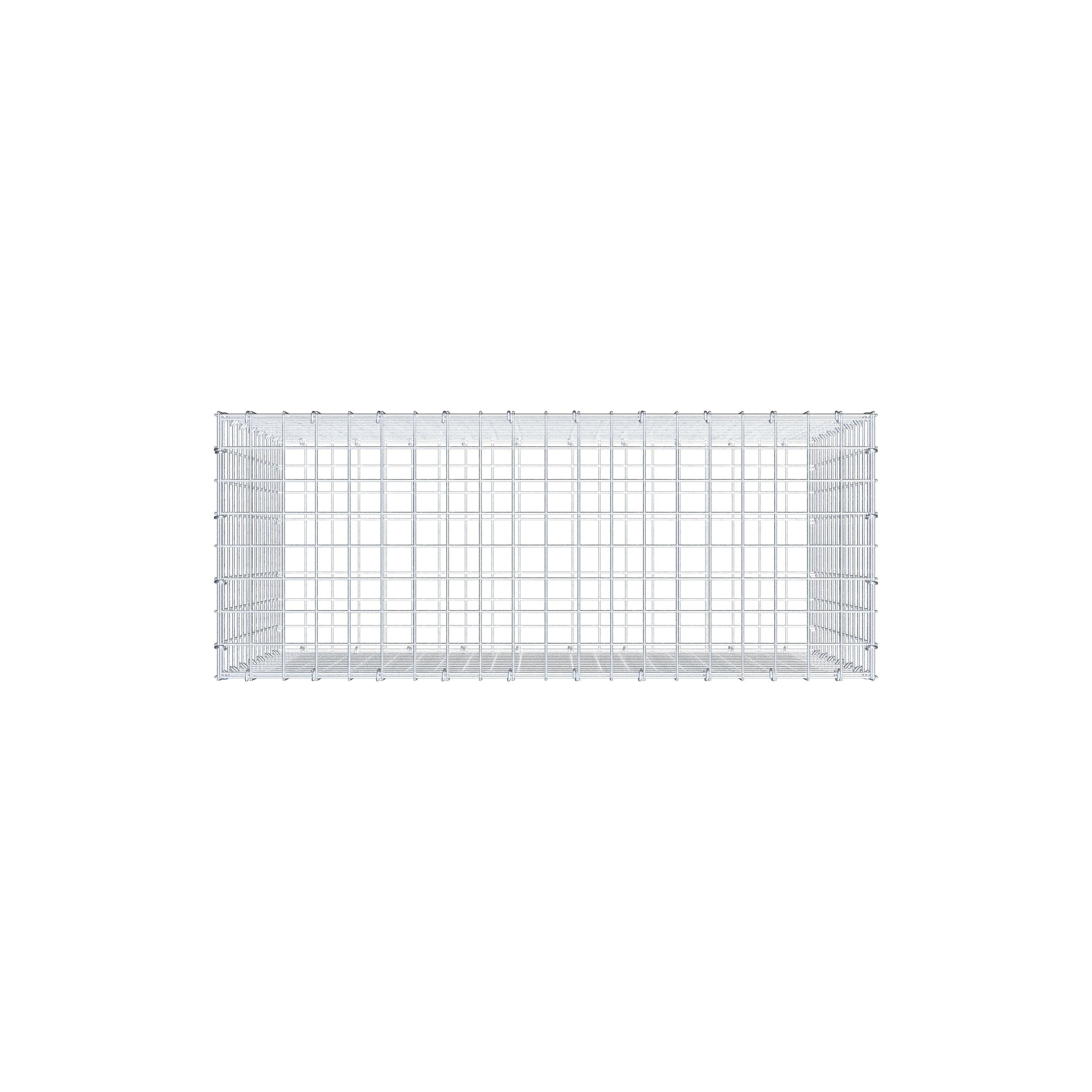 Gabion 100 cm x 70 cm x 40 cm (L x H x D), maskestørrelse 5 cm x 5 cm, C-ring