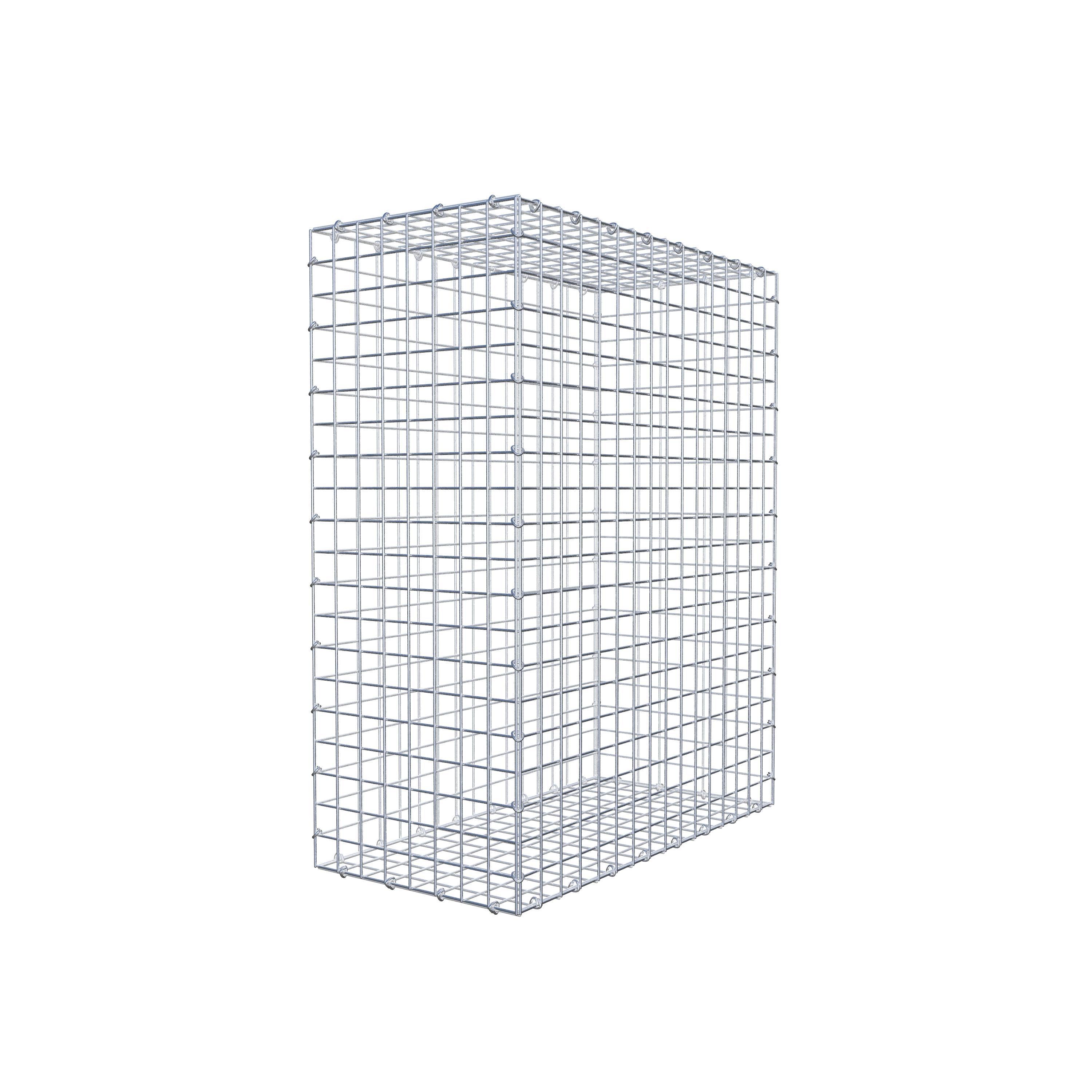 Gabion 100 cm x 80 cm x 40 cm (L x H x D), maskestørrelse 5 cm x 5 cm, C-ring