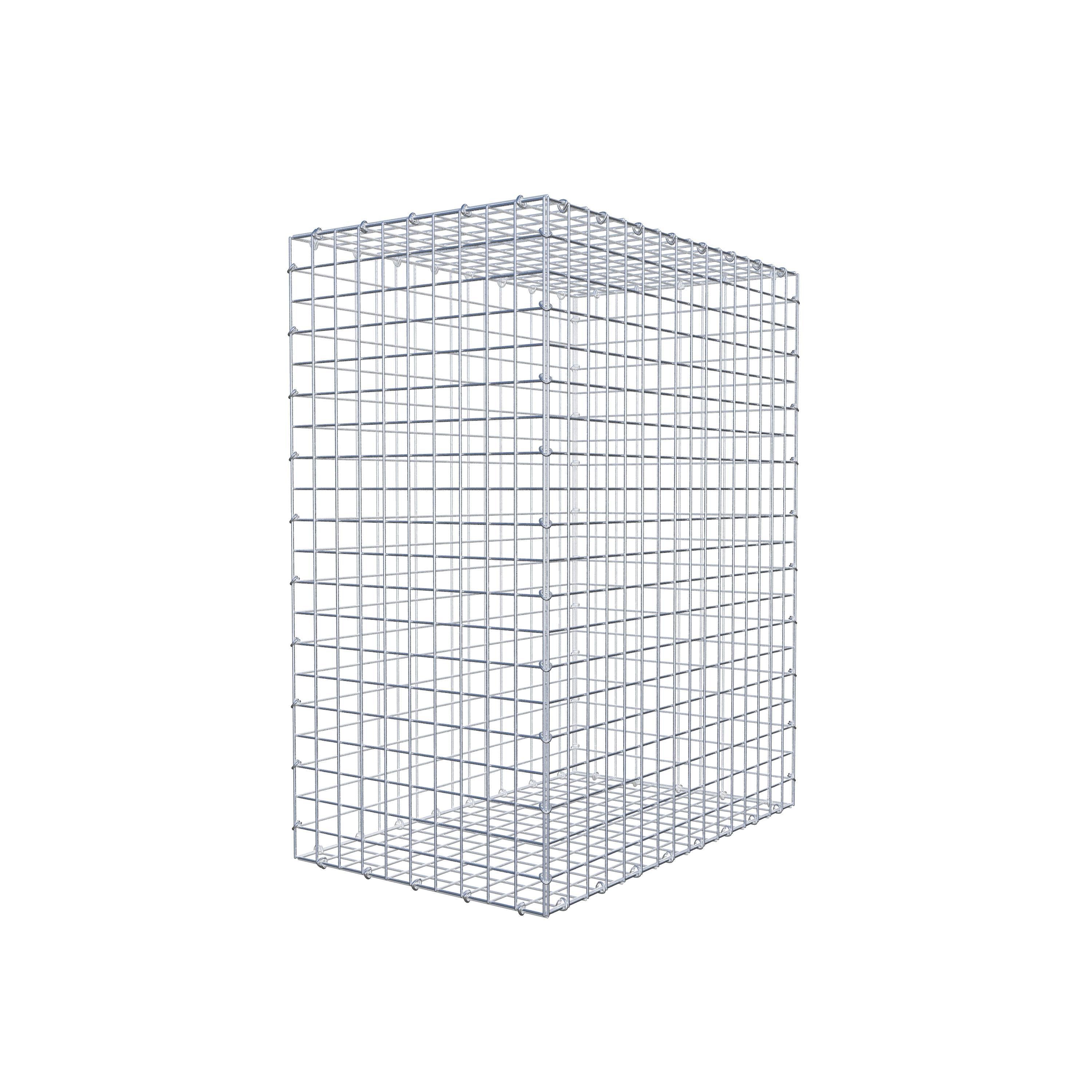 Gabion 100 cm x 80 cm x 50 cm (L x H x D), maskestørrelse 5 cm x 5 cm, C-ring