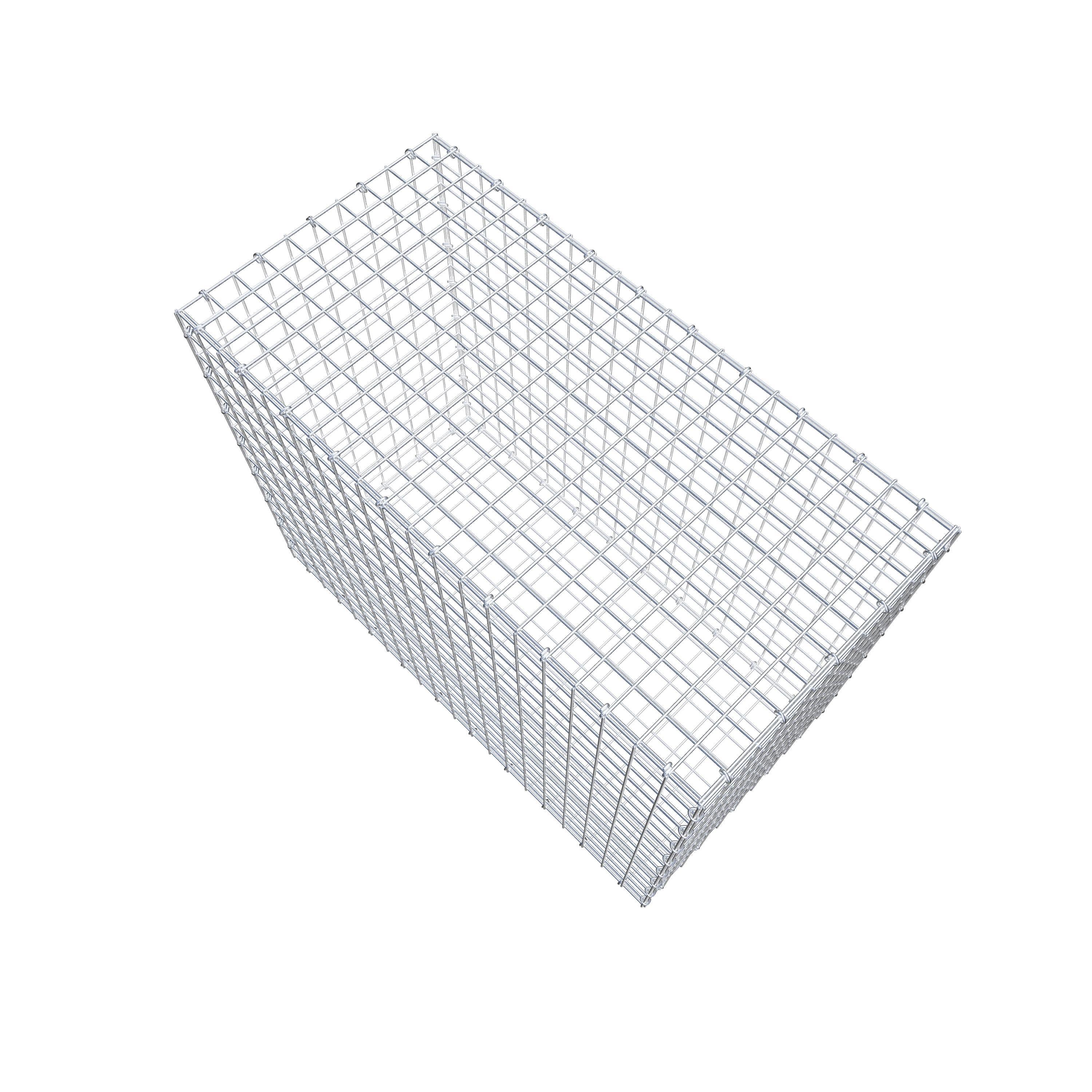 Gabion 100 cm x 80 cm x 50 cm (L x H x D), maskestørrelse 5 cm x 5 cm, C-ring