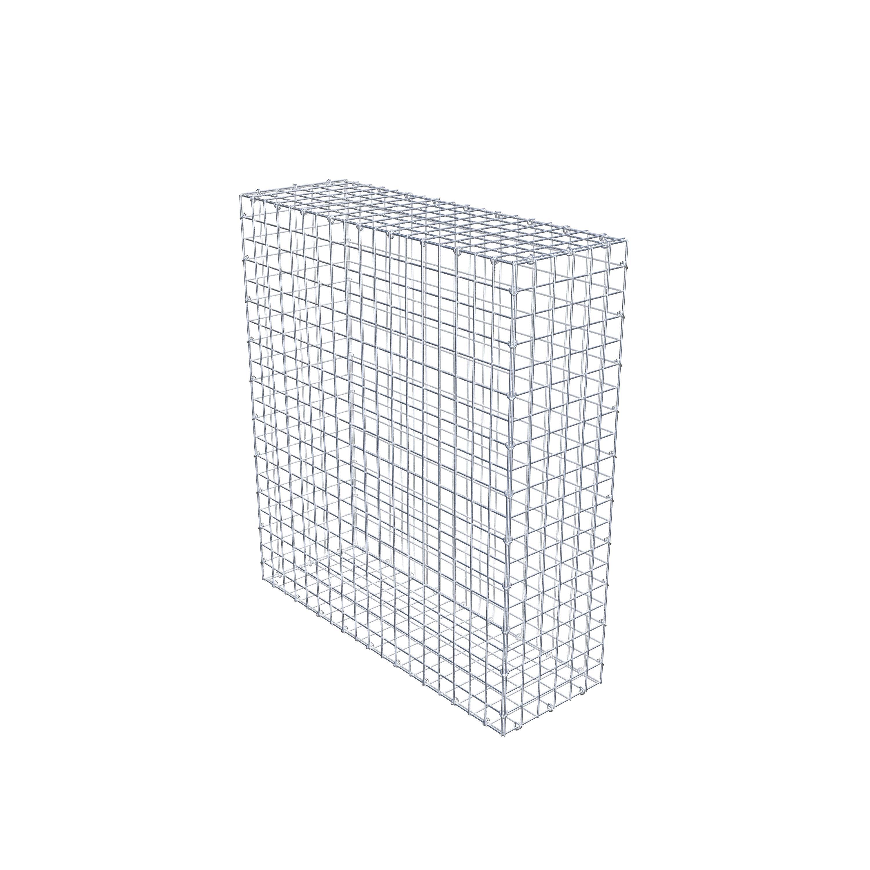 Gabion 100 cm x 90 cm x 30 cm (L x H x D), maskestørrelse 5 cm x 5 cm, C-ring