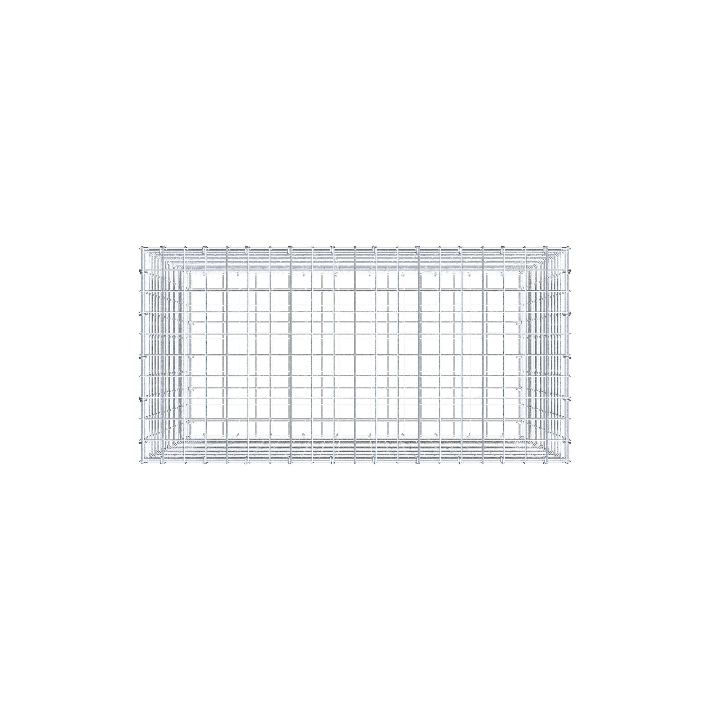 Gabion 100 cm x 90 cm x 50 cm (L x H x D), maskestørrelse 5 cm x 5 cm, C-ring