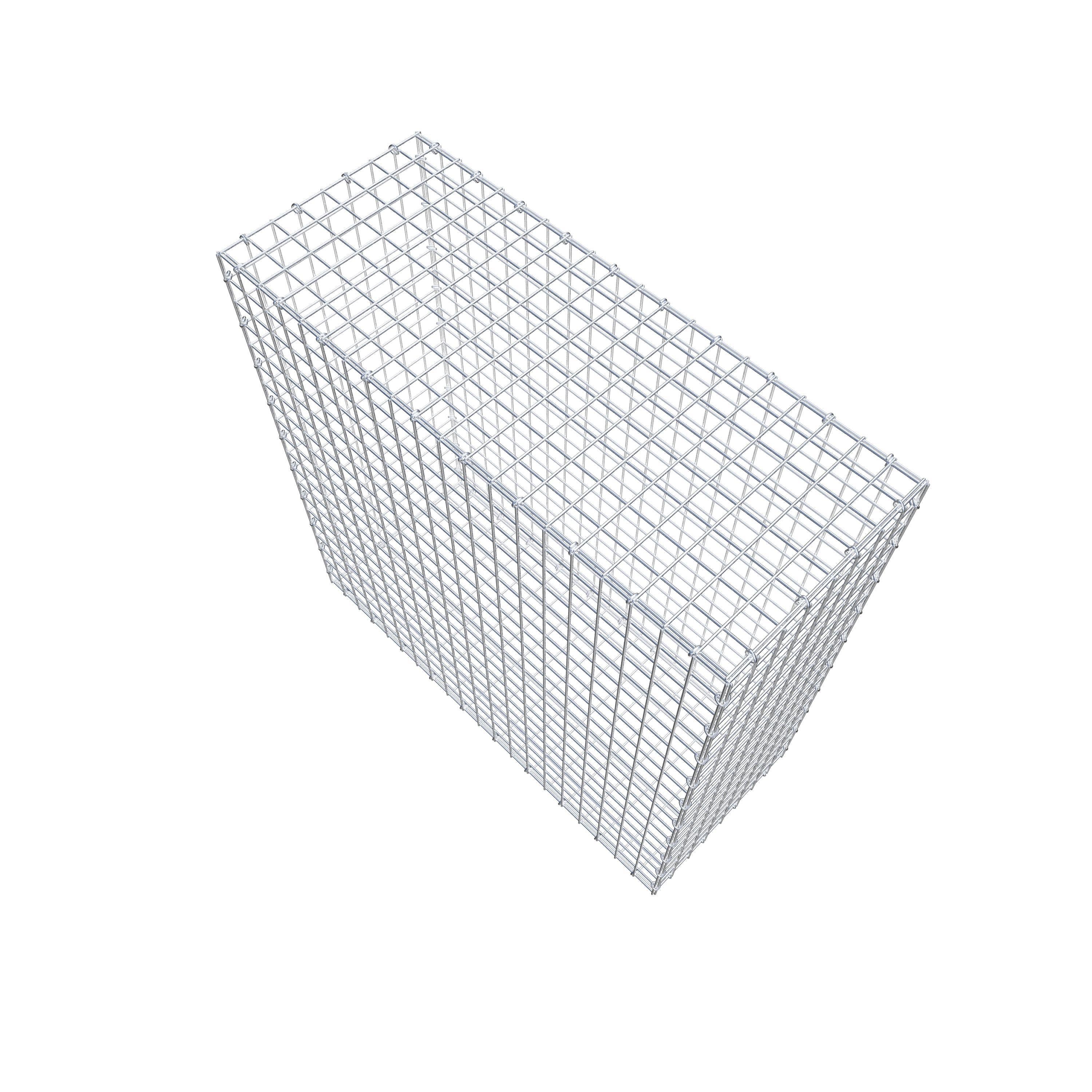 Gabion 100 cm x 100 cm x 40 cm (L x H x D), maskestørrelse 5 cm x 5 cm, C-ring