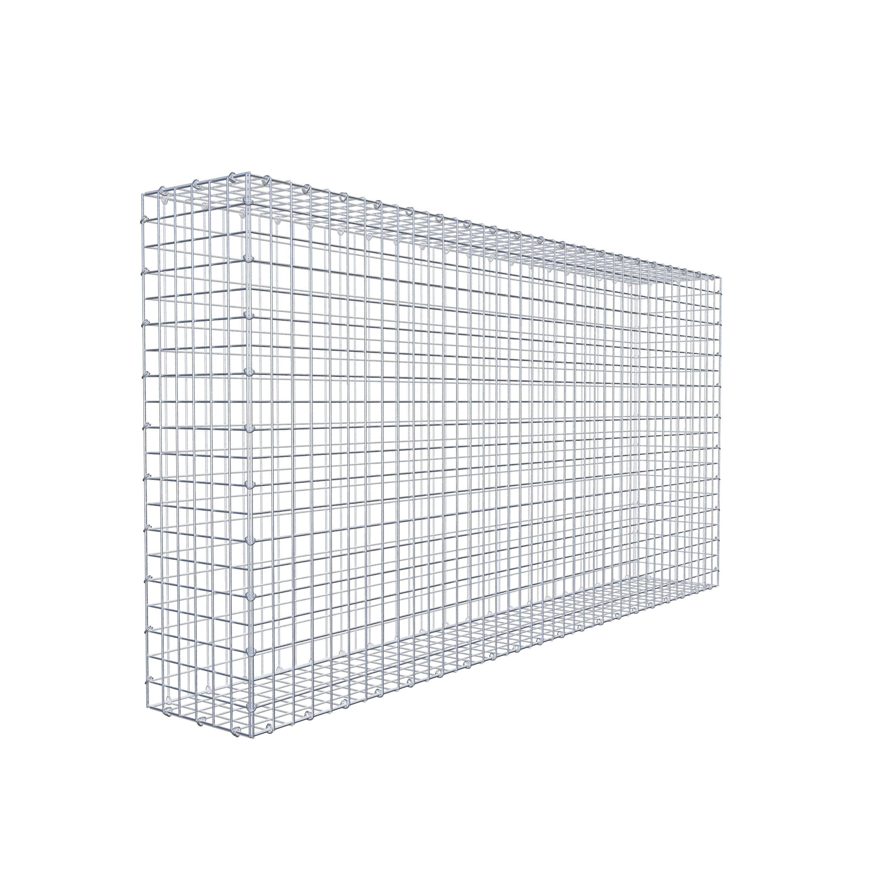 Gabion 200 cm x 100 cm x 30 cm (L x H x D), maskestørrelse 5 cm x 5 cm, C-ring