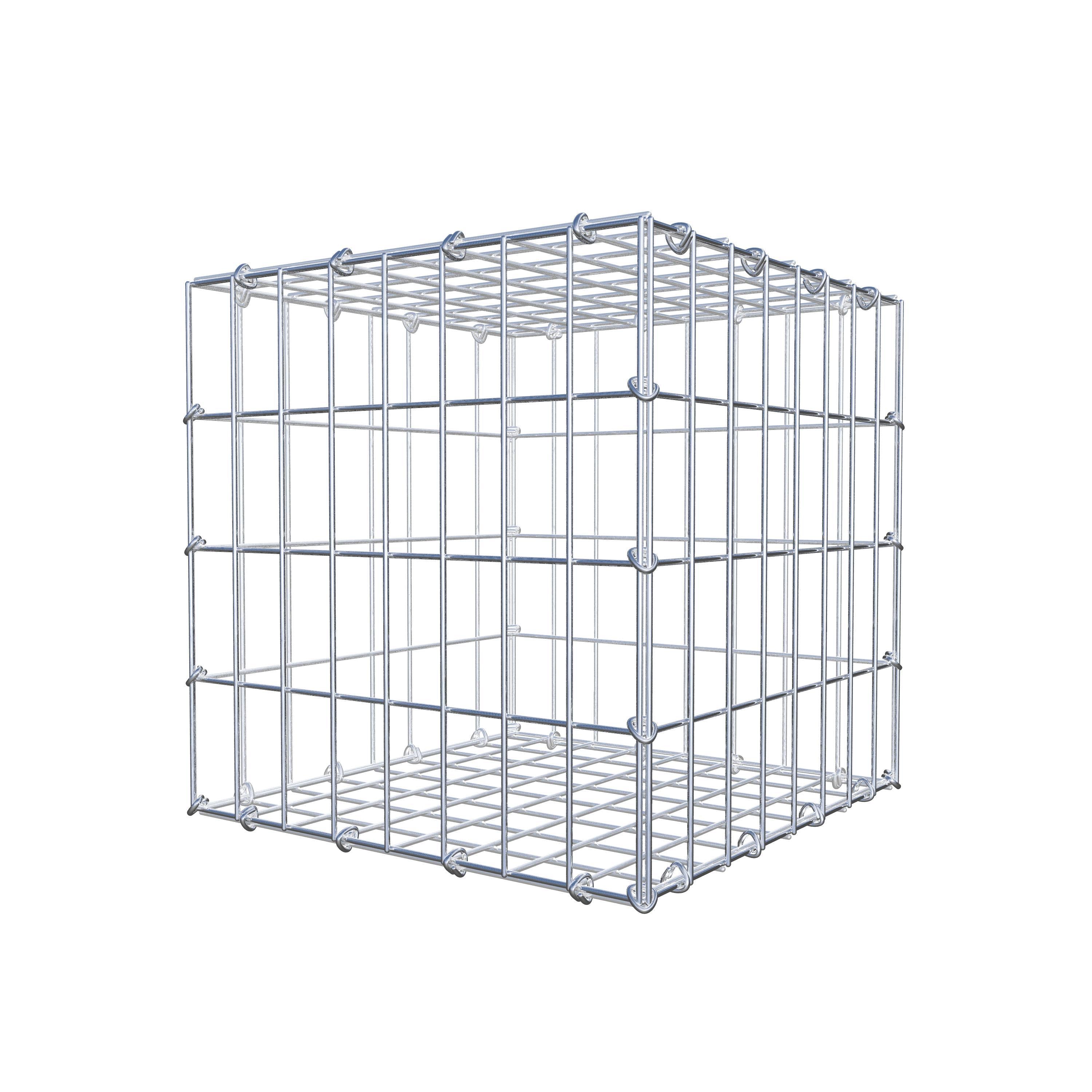 Gabion 40 cm x 40 cm x 40 cm (L x H x D), mesh size 5 cm x 10 cm, C-ring