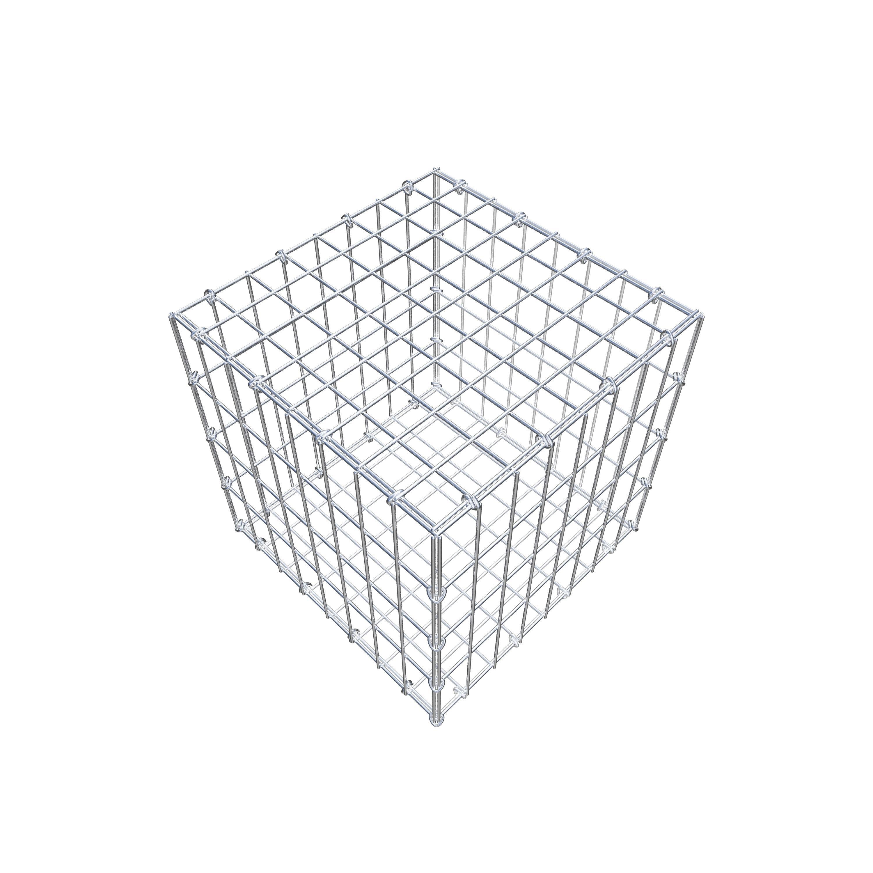 Gabion 40 cm x 40 cm x 40 cm (L x H x D), mesh size 5 cm x 10 cm, C-ring