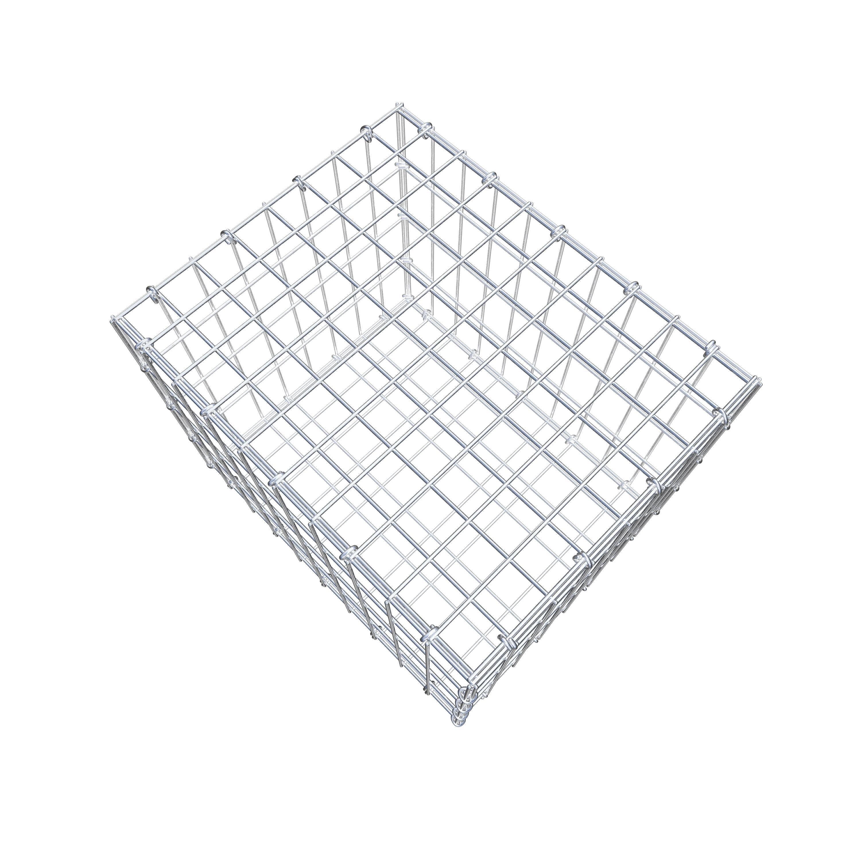 Gabion 50 cm x 40 cm x 40 cm (L x H x D), mesh size 5 cm x 10 cm, C-ring