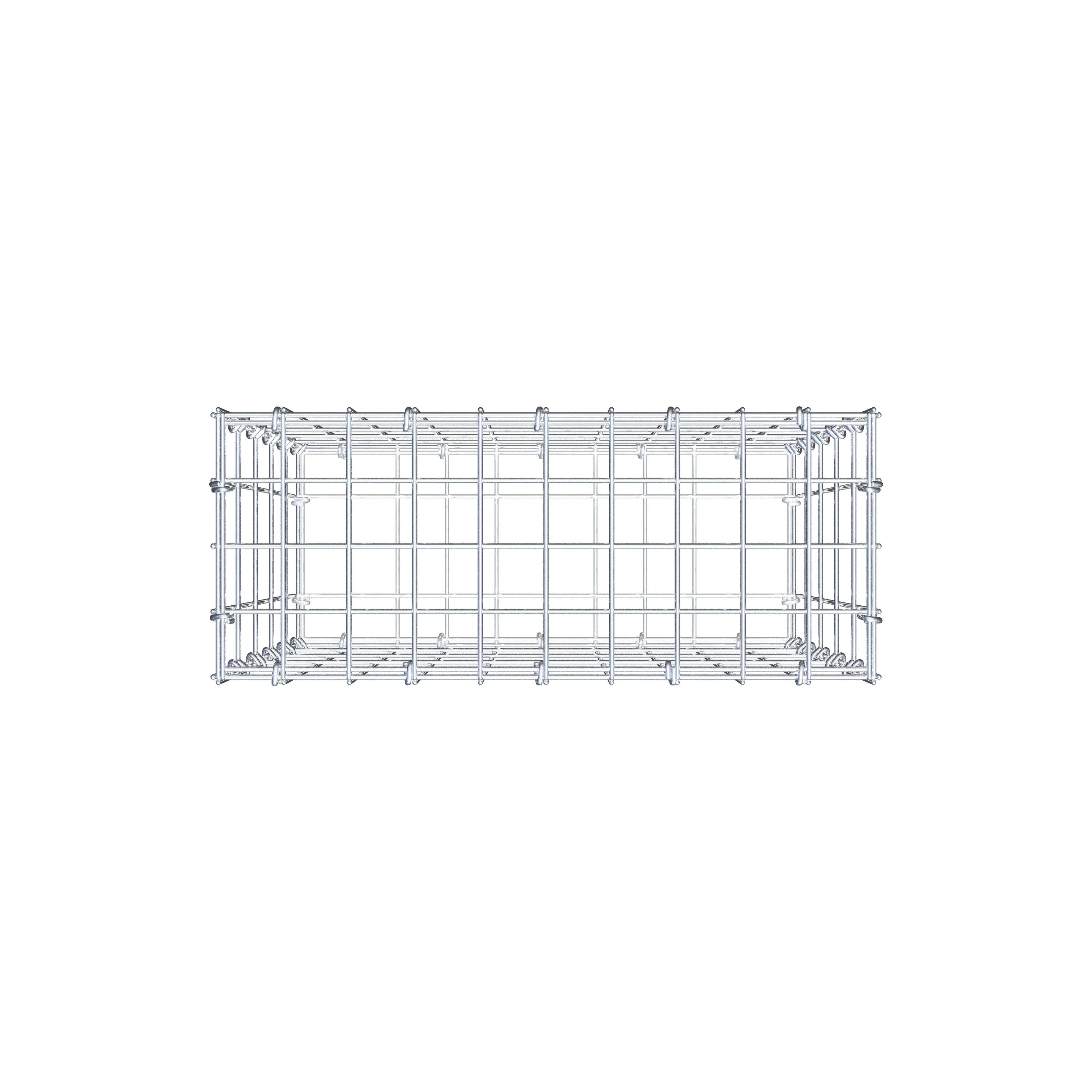 Gabion 50 cm x 50 cm x 20 cm (L x H x D), mesh size 5 cm x 10 cm, C-ring