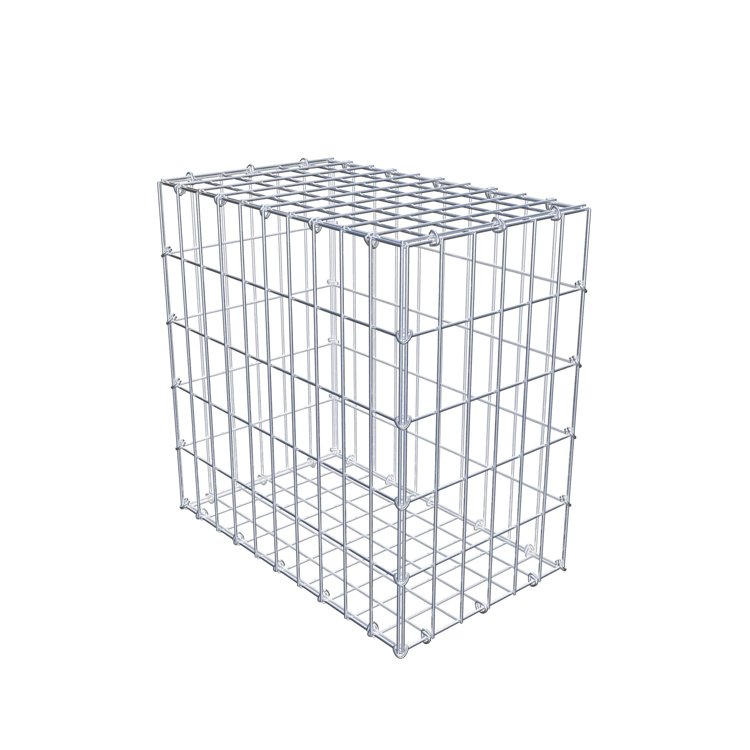 Gabion 50 cm x 50 cm x 30 cm (L x H x D), maskestørrelse 5 cm x 10 cm, C-ring